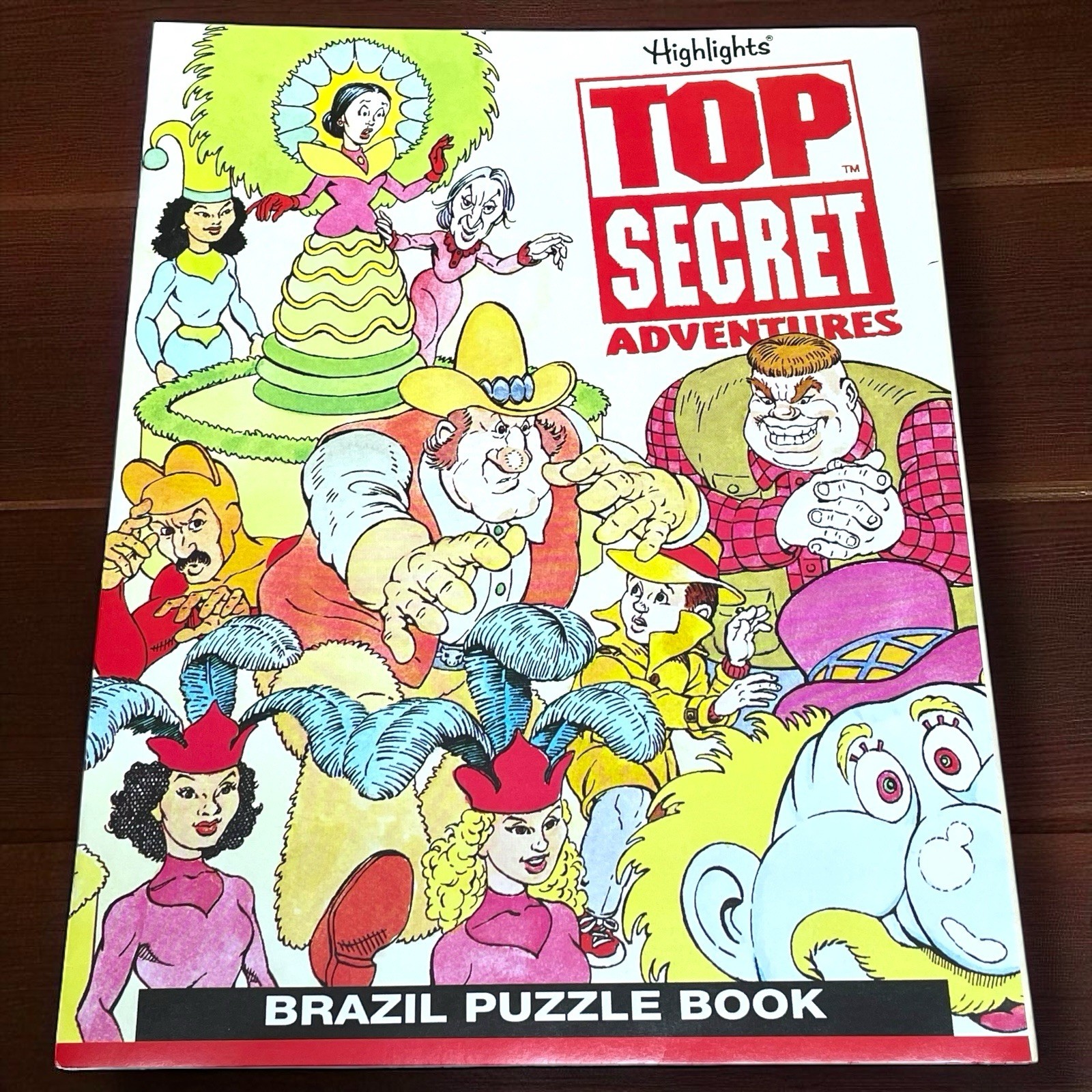 Highlights Top Secret Adventures Educational Activities Set 1990s Brazil Book