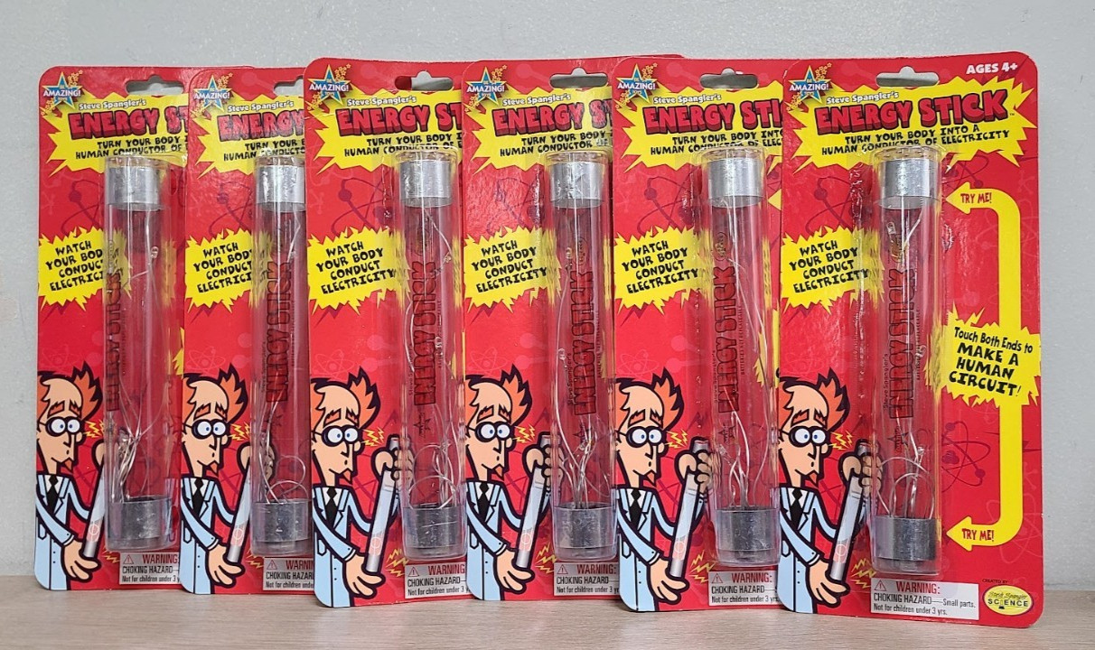 6 X Be Amazing Steve Spangler’s Science Energy Stick for kids New In Packaging