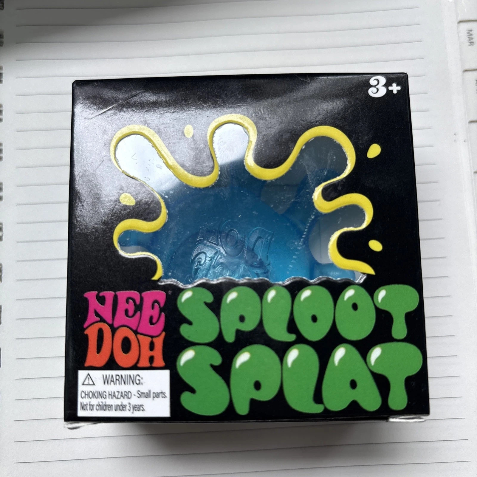 Nee Doh NIB Sploot Splat Blue Fidget Toy Stress Relief Autism Anxiety Therapy