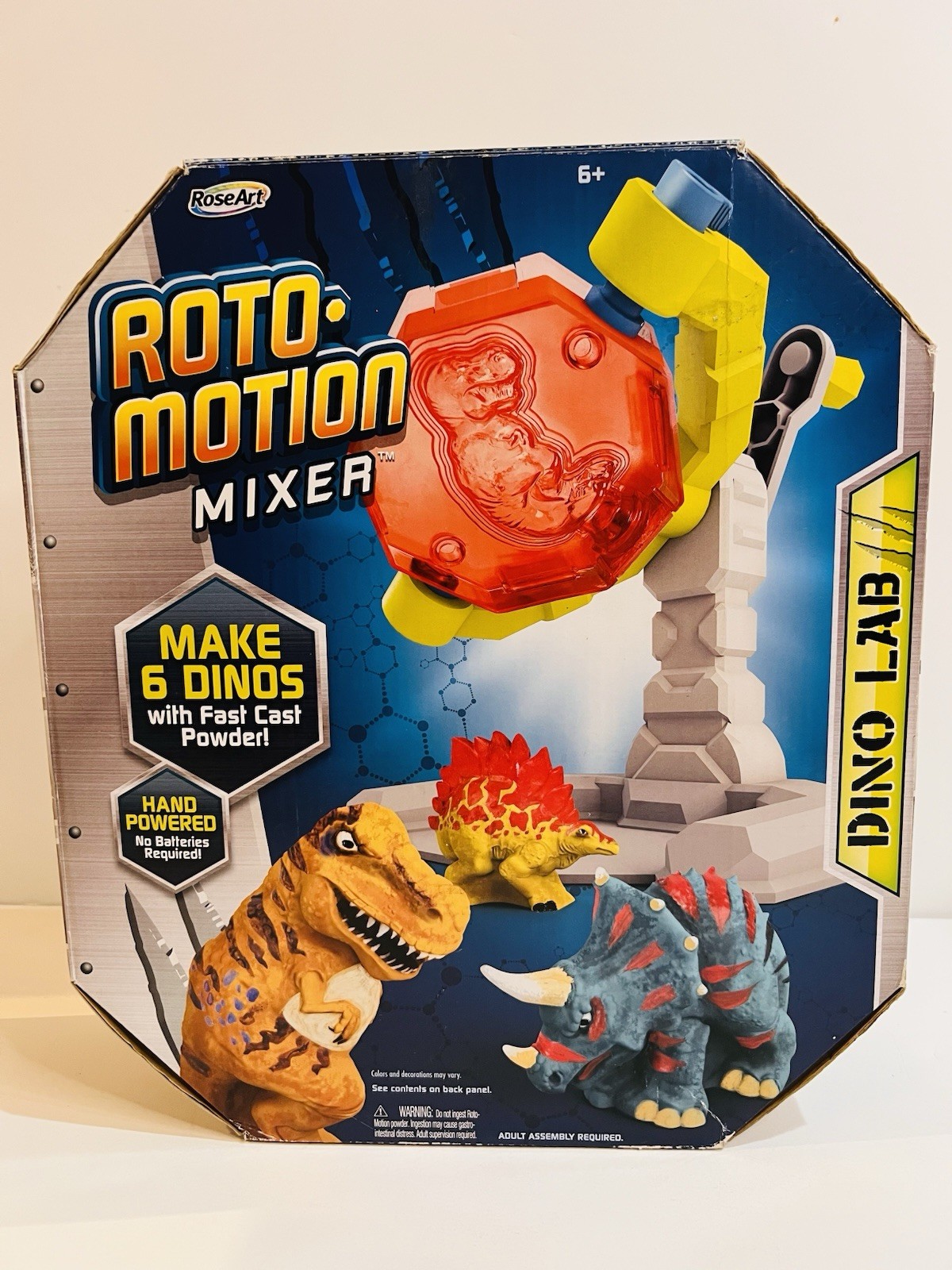DINO LAB Roto Motion Mixer- Makes 6 Dinos w/ Cast Powder NEW