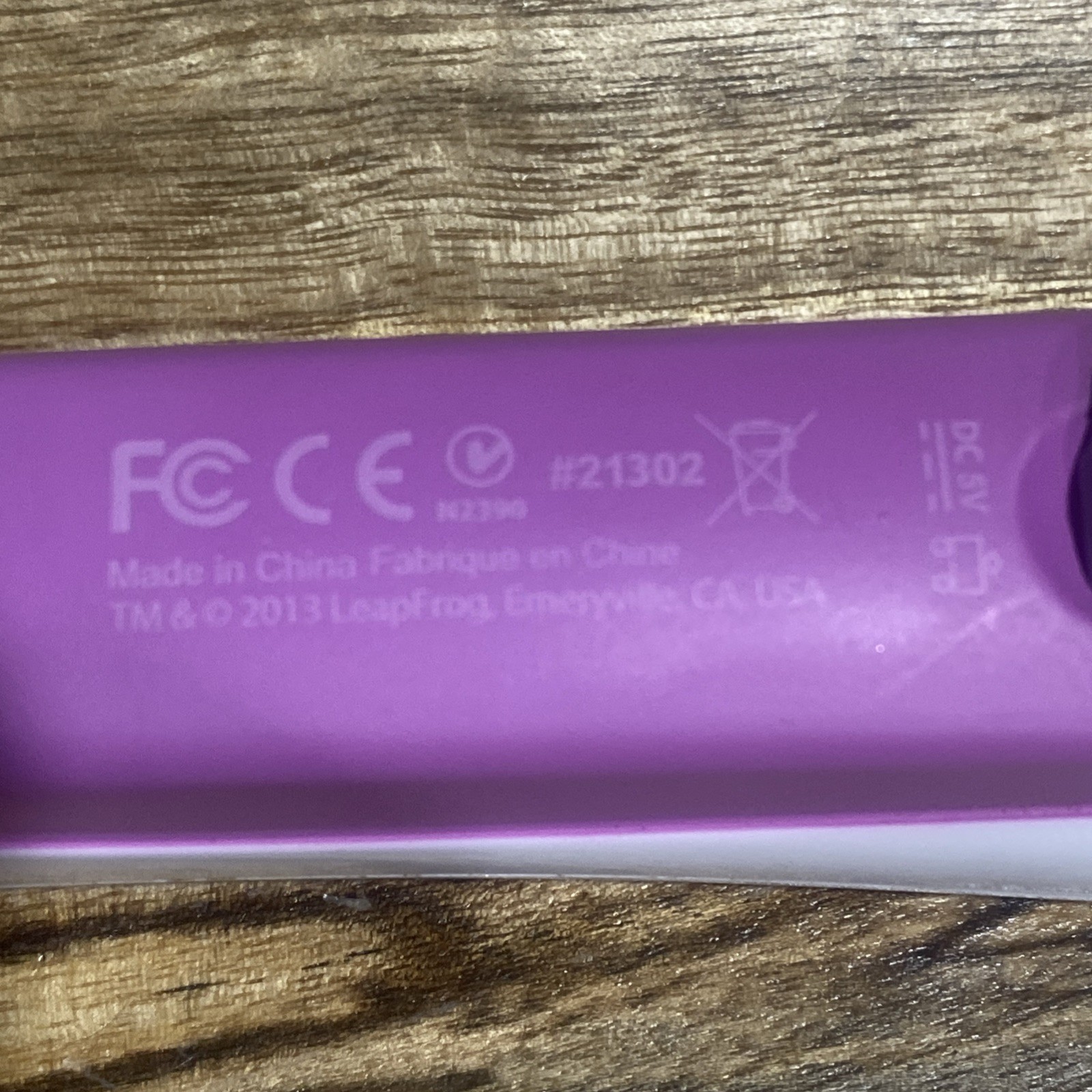 Leapfrog Leapreader Pen 21302 Purple Rechargeable/Headphone Input