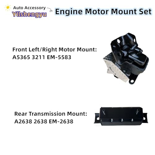 3Pcs Engine Motor Mount Kit – Compatible with Trucks & SUVs (Silverado 1500,