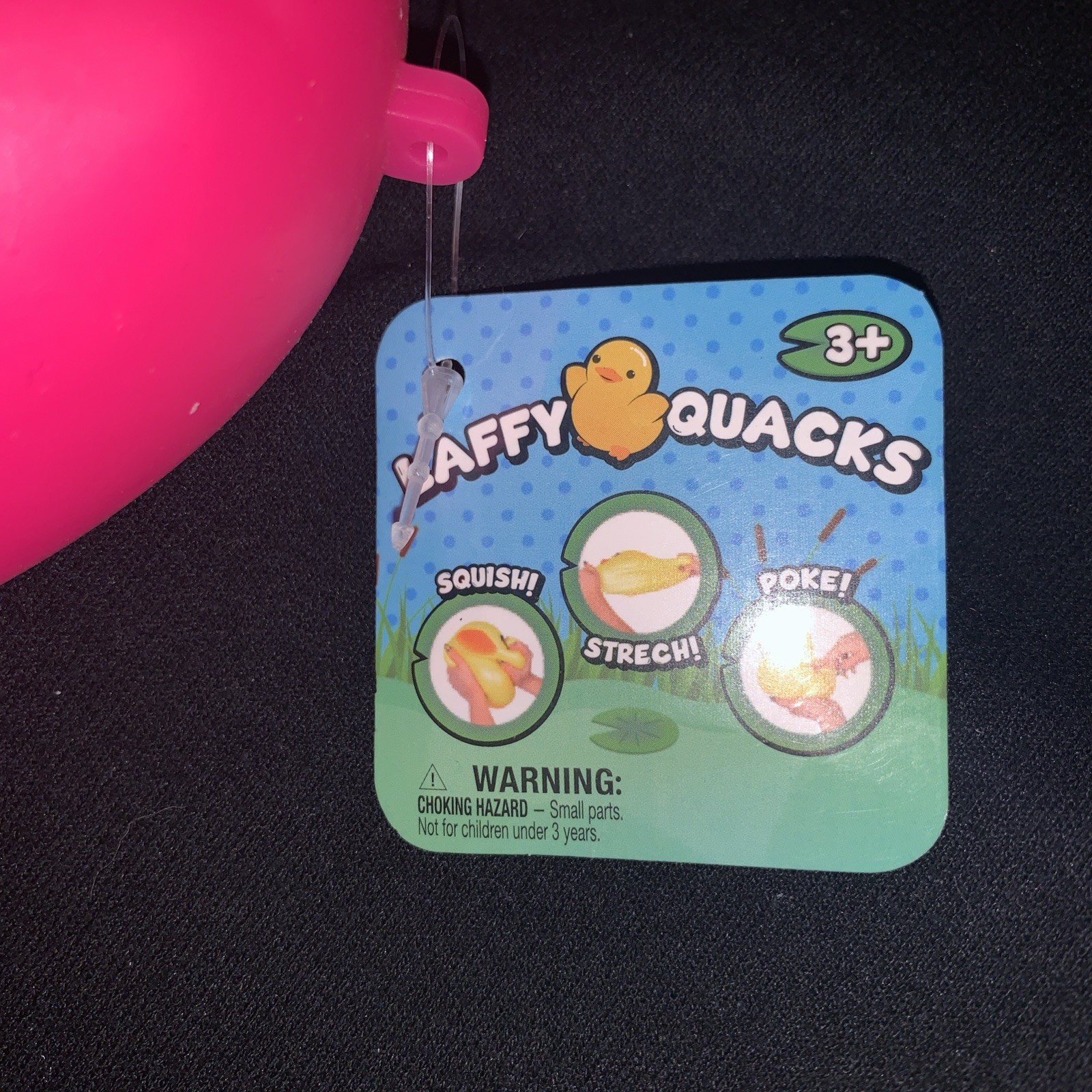 New Tiktok Viral Jumbo Squishy Duck Bright Pink Laffy Quacks 5″ Stretch 3+