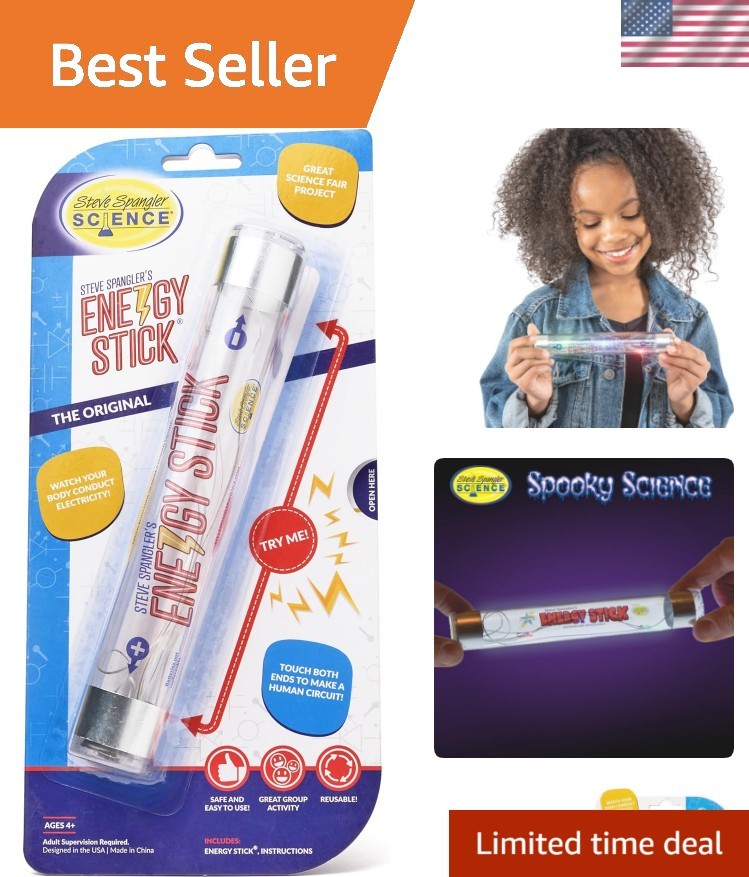 Energy Stick – Fun Science Kits for Kids to Learn About Conductors of Electri…