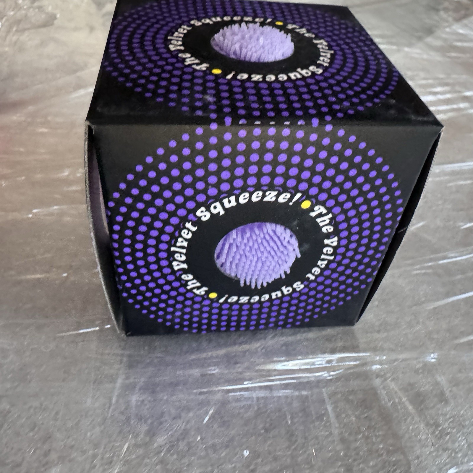 Nee Doh Needoh FUZZ BALL The Velvet Squeeze Fuzzball NEW Purple