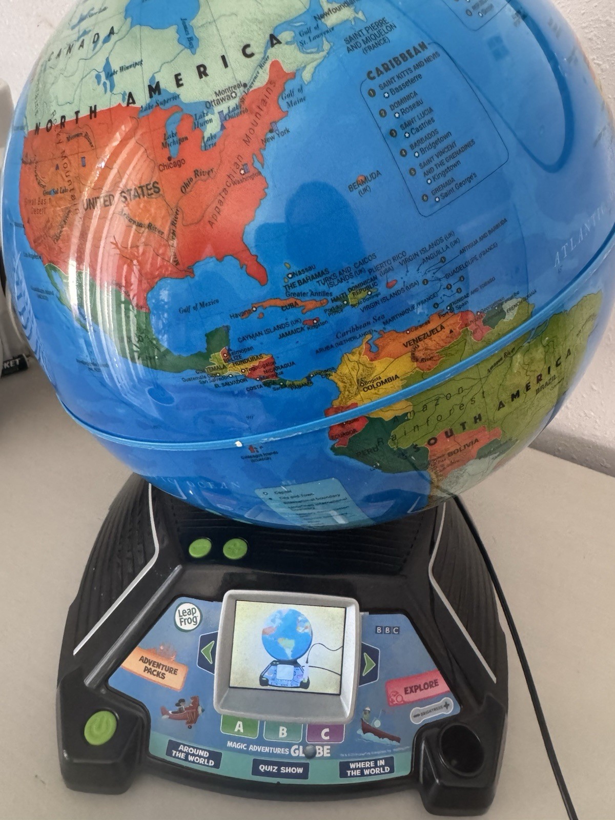 Leapfrog Magic Adventures Globe w/ LCD Integrated Video Screen Display