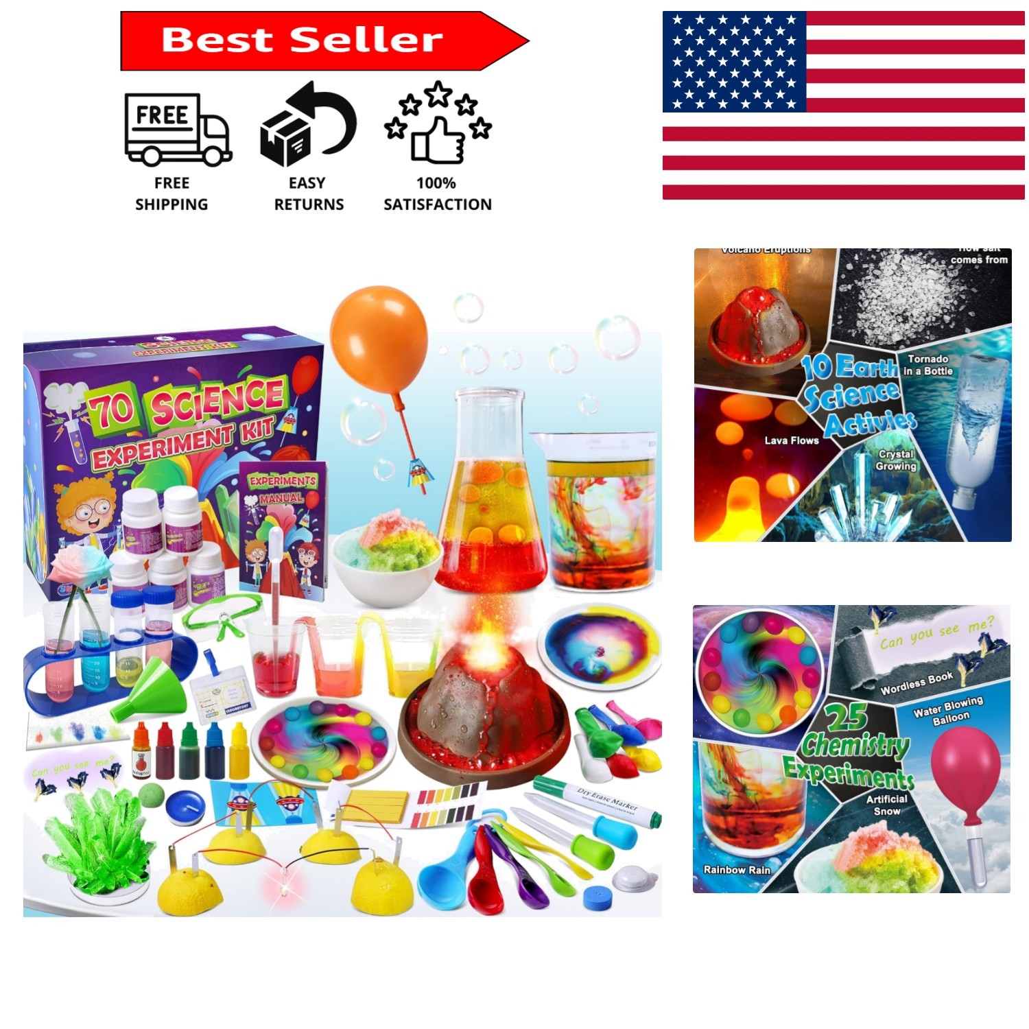 Ultimate 70 Lab Experiments Science Kit – Inspiring Gift for Young Scientists!