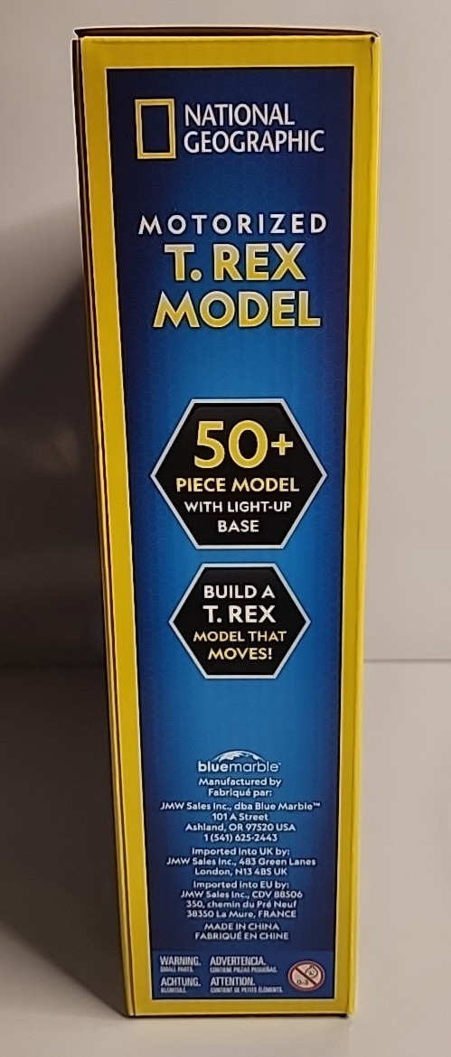 National Geographic Blue Marble STEM Motorized T. Rex Model That Moves Kit