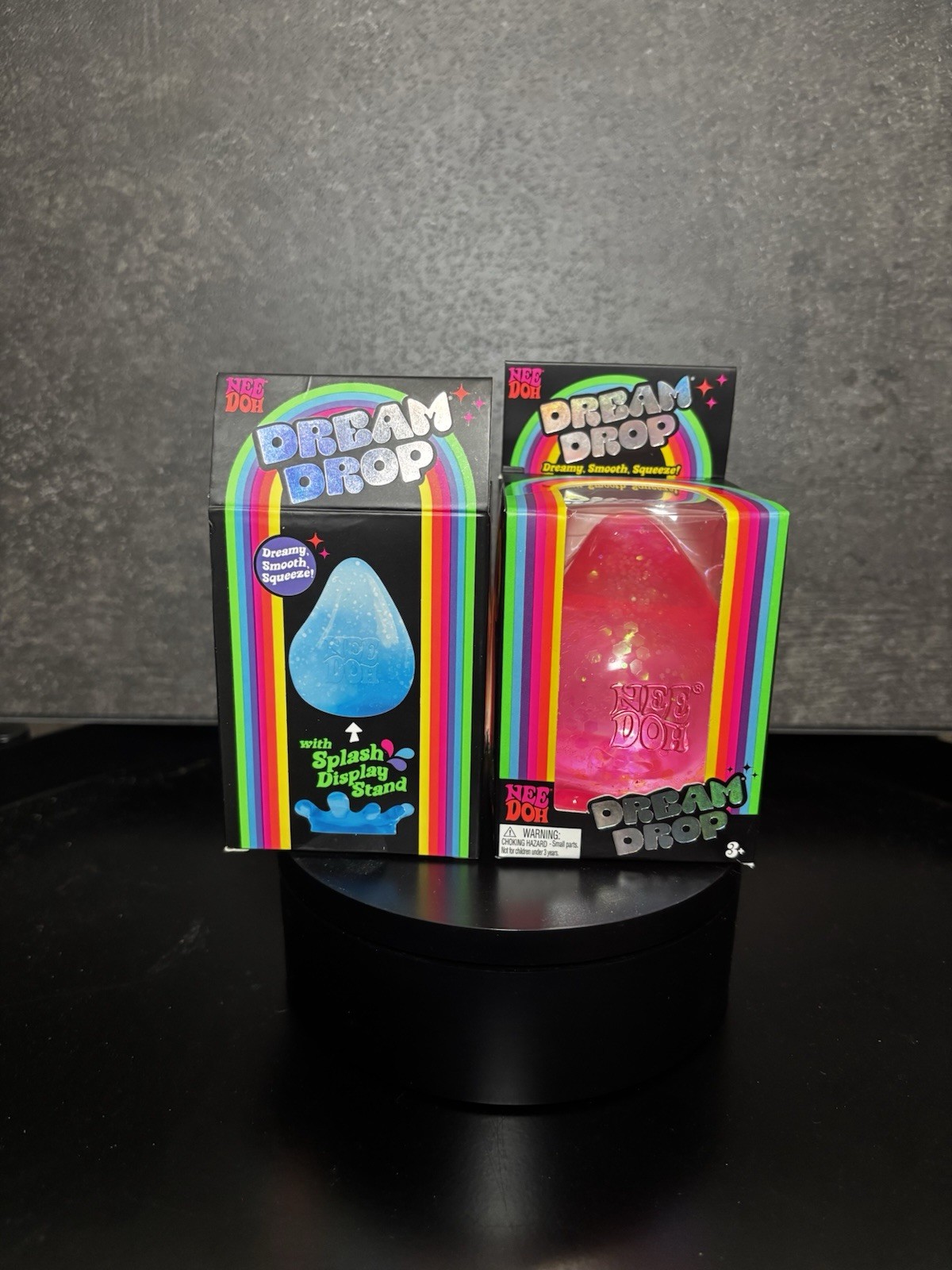 Authentic Viral NeeDoh Dream Drop Set of 2 (Blue And Pink)