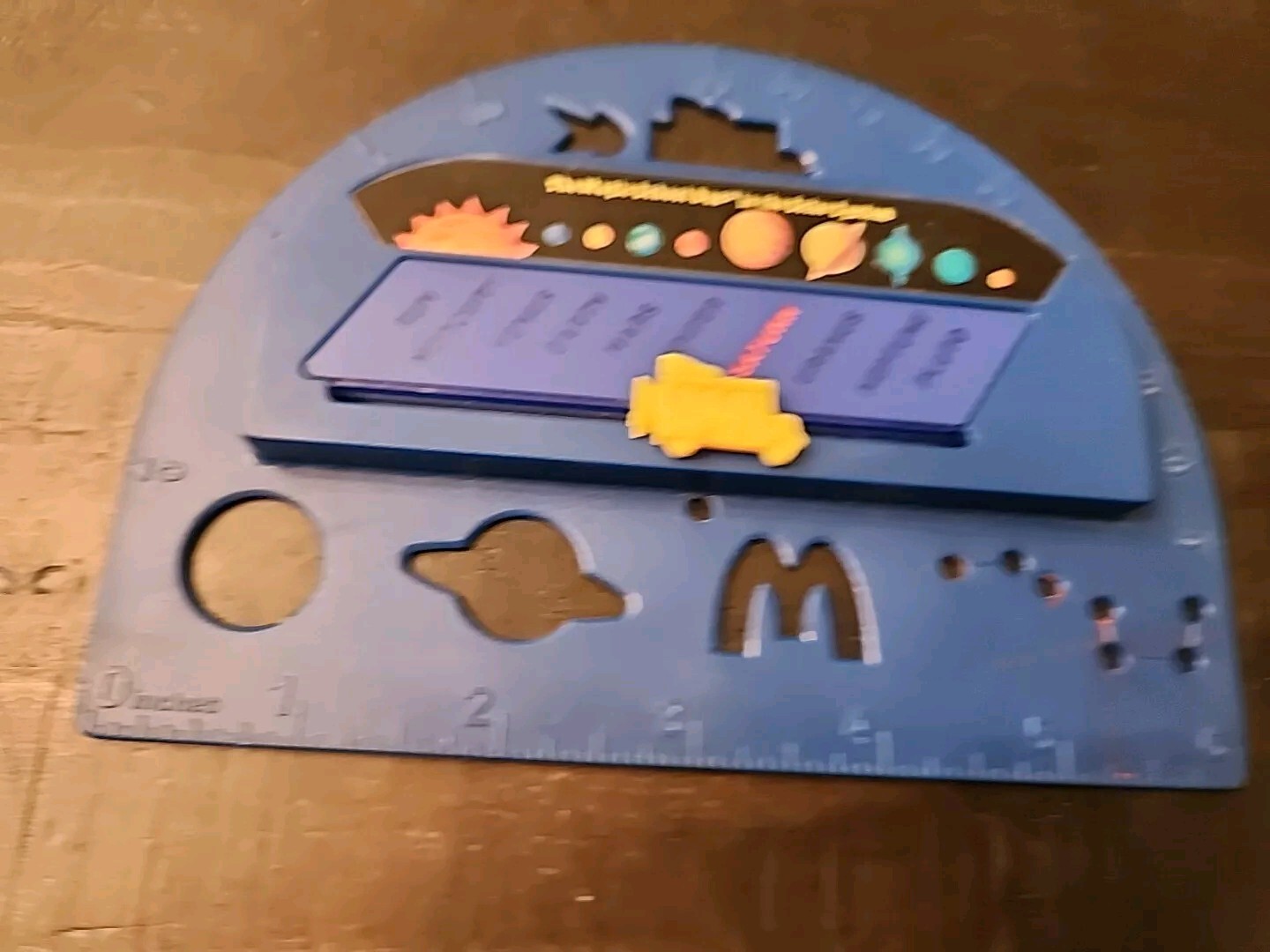 Scholastic The Magic School Bus in the Solar System Protractor Ruler McDonald’s