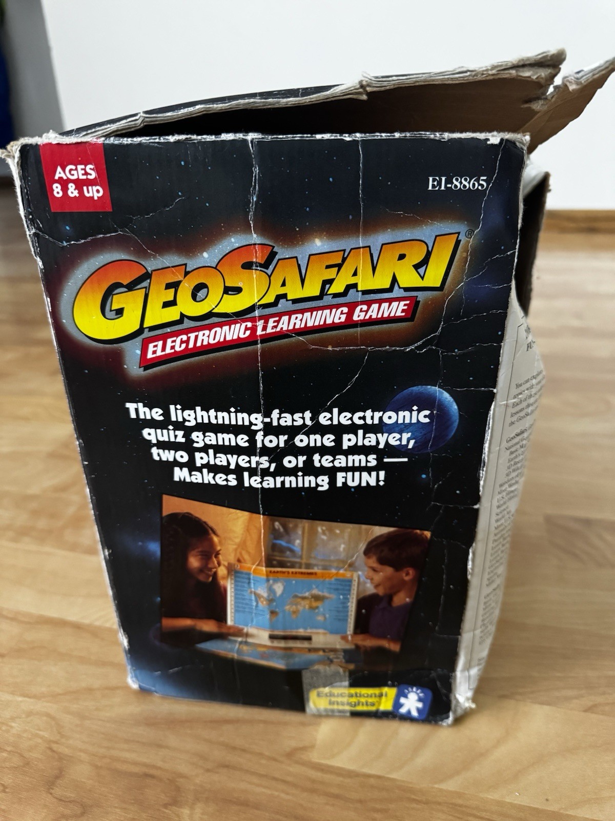 GeoSafari EI-8865 Electronic Learning Game VINTAGE TESTED WORKS W/ Tons Of Cards