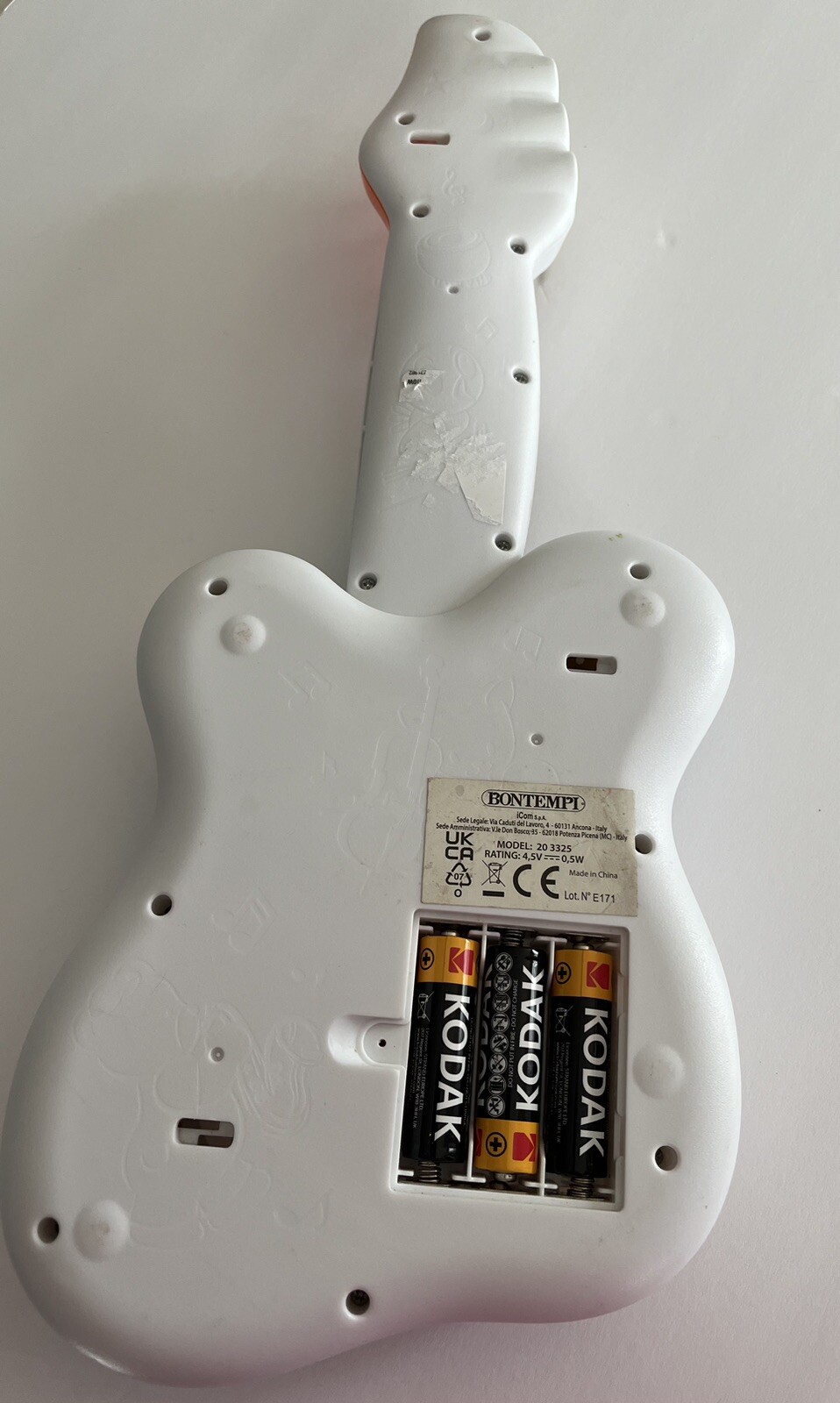 Bontempi Baby Rock Guitar – Plays Notes, Breaks, Pre-recorded Melodies Age 18+mo