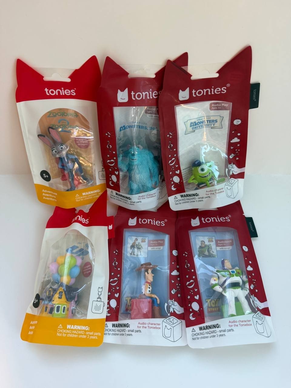 Tonies Monsters, Zootopia, Up, Toy Story Bundle
