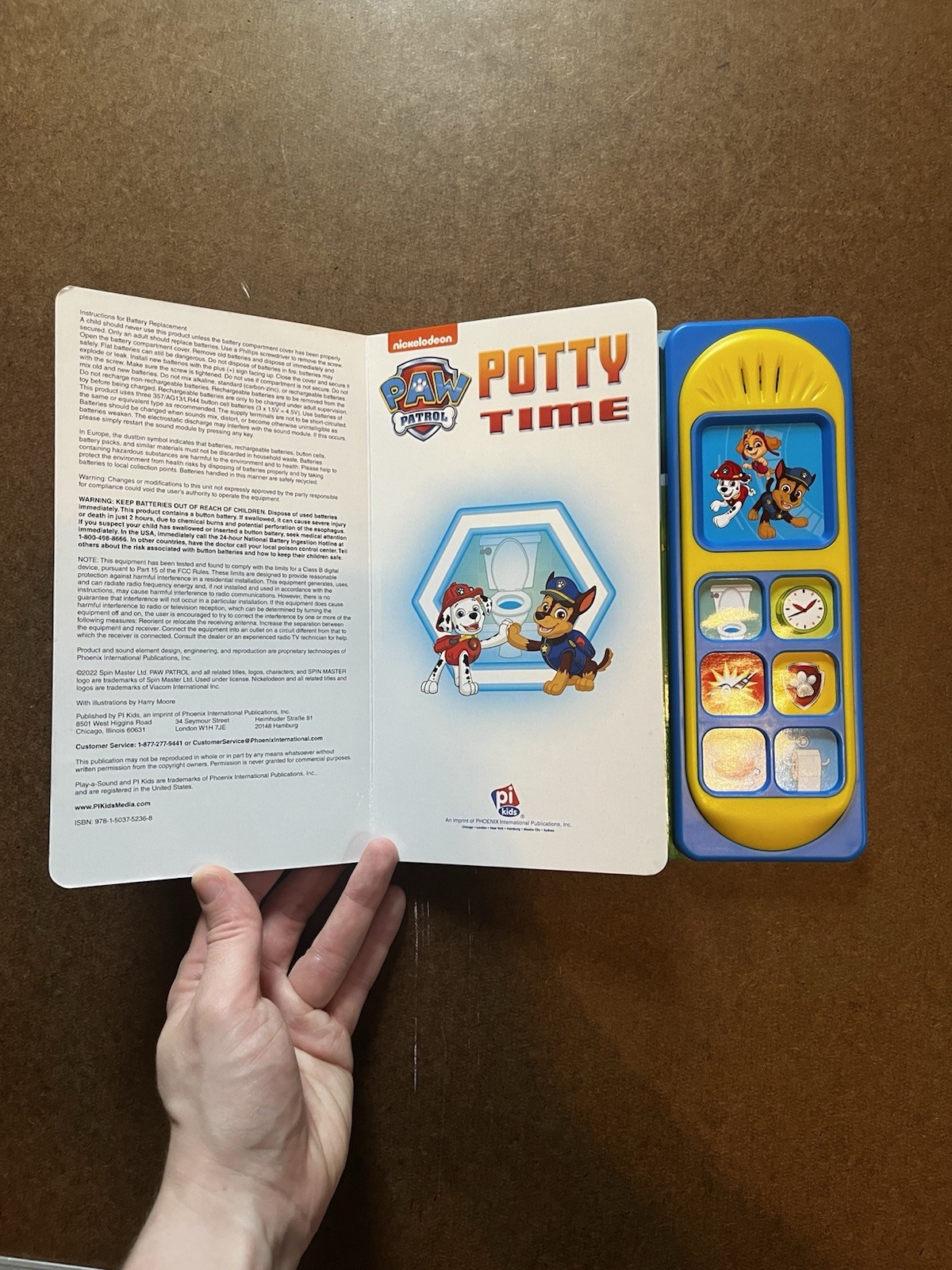 Nickelodeon PAW Patrol Potty Time PI Kids Play-a-Sound Book