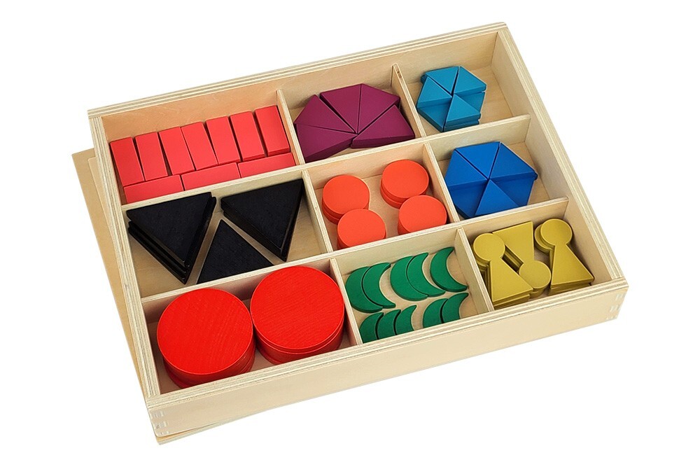 Basic Wooden Grammar Symbols with Box – MONTESSORI LANGUAGE MATERIAL