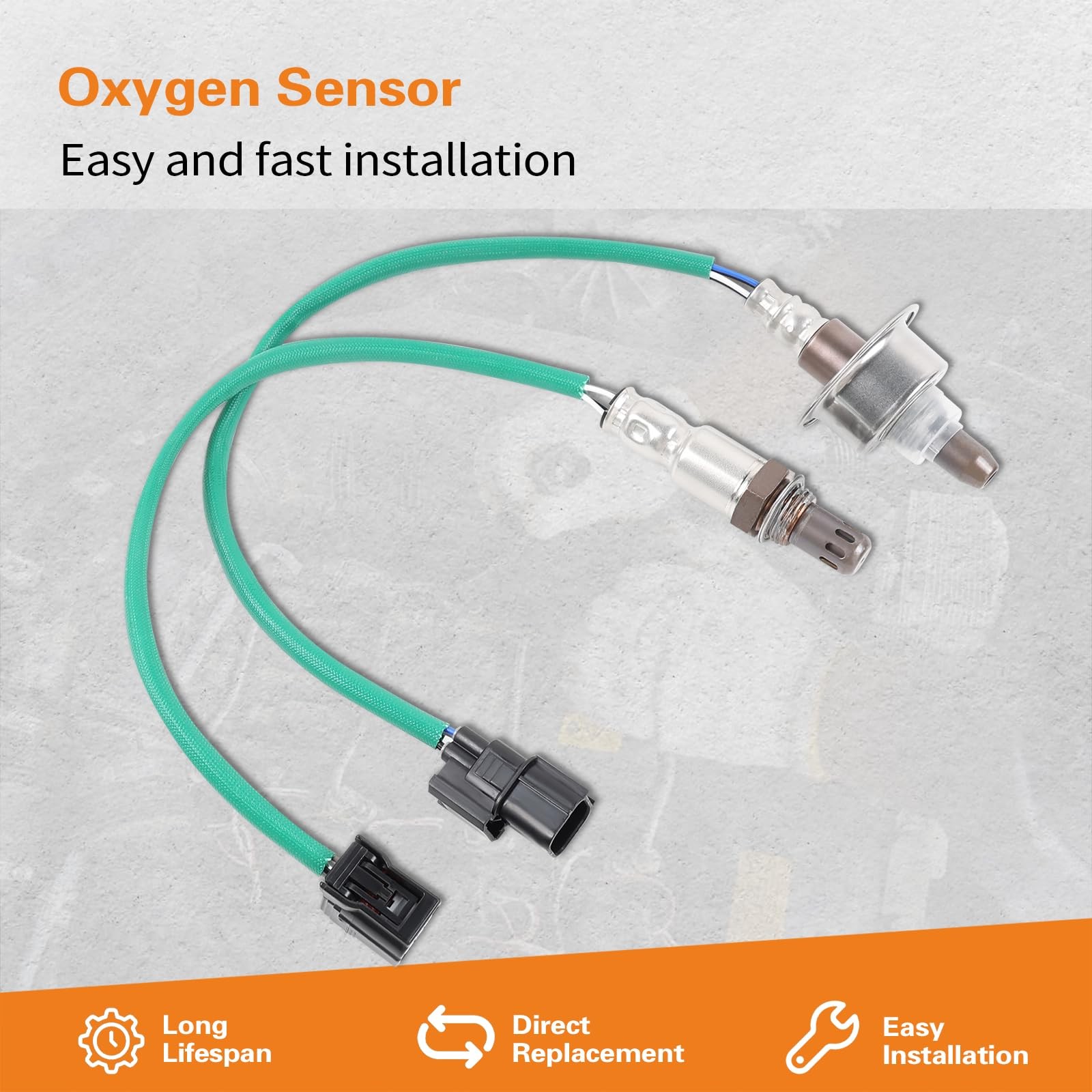 2Pcs Upstream and Downstream Oxygen O2 Sensor for 2008-2012 08-12 Accord