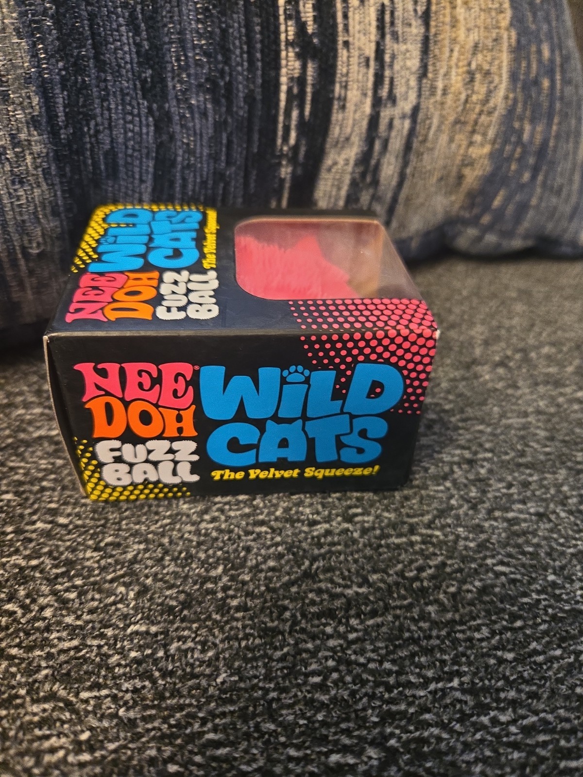 RARE Pink Fuzz Ball Wild Cats Needoh Pink Plush