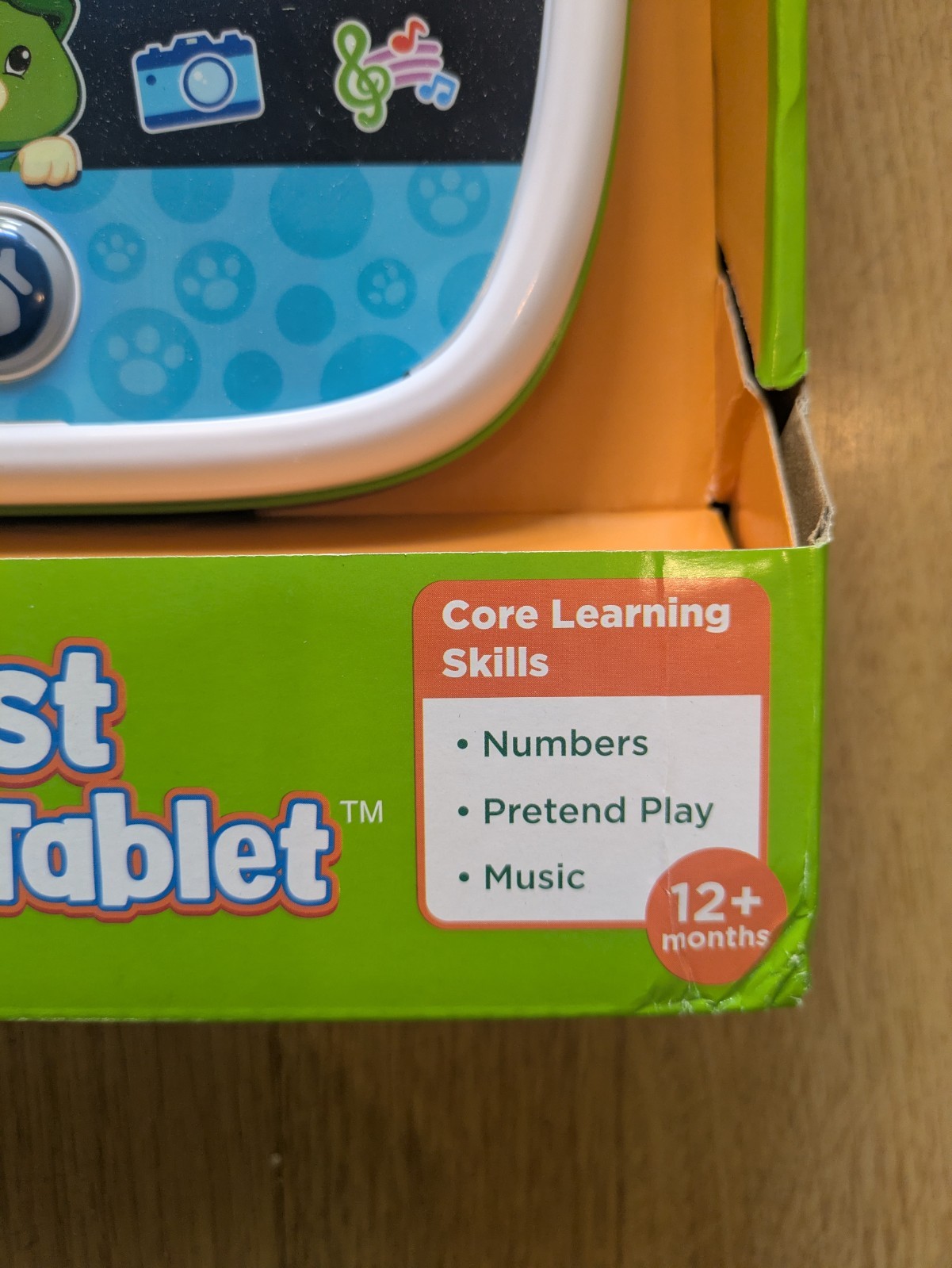 Leap Frog My First Learning Tablet Scout Ages 12M + Numbers Play Music Light Up