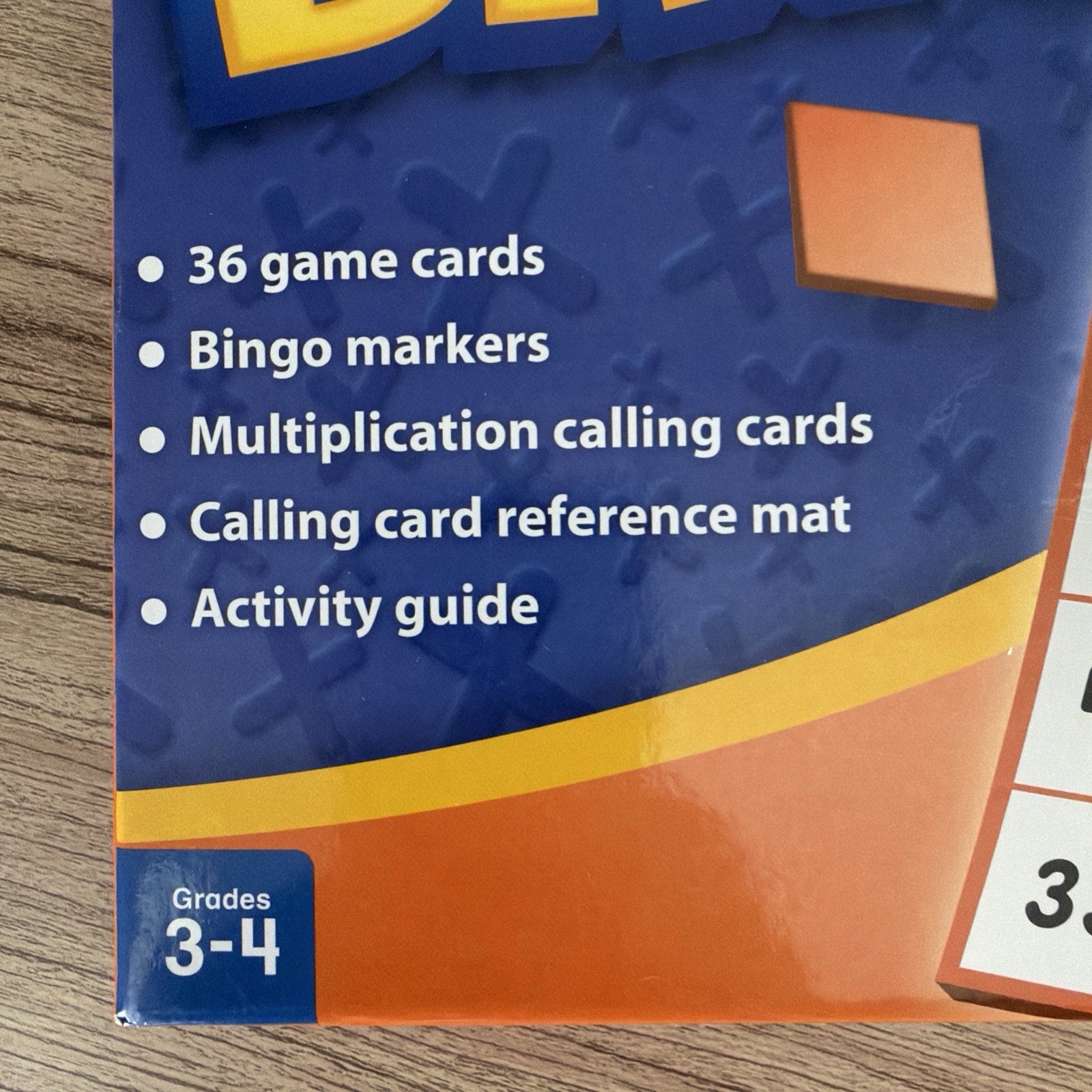 Multiplication BINGO Lakeshore Game Grades 3-4 Up To 36 Players Gently Used