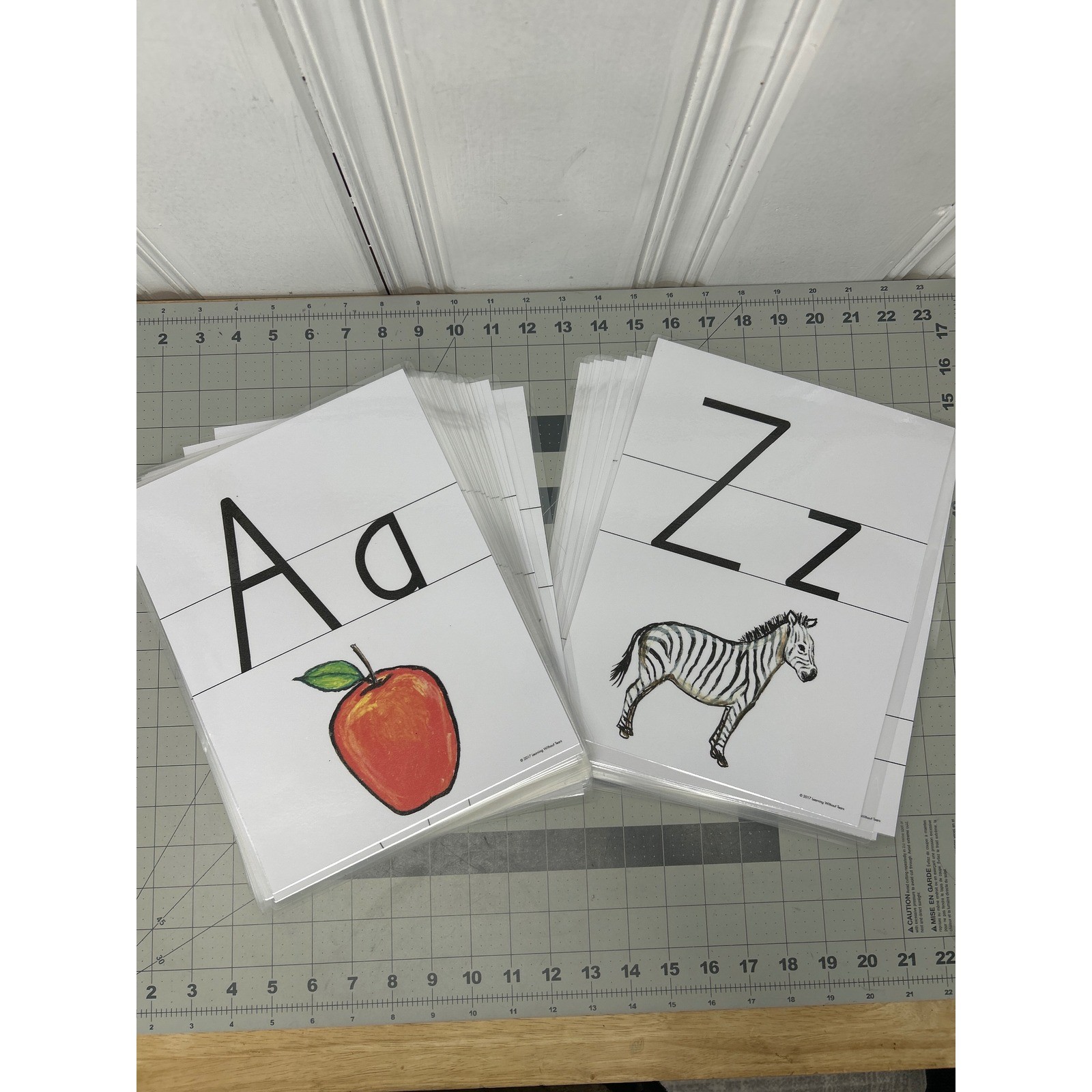 Learning Without Tears Print and Number Wall Cards Laminated Set Complete