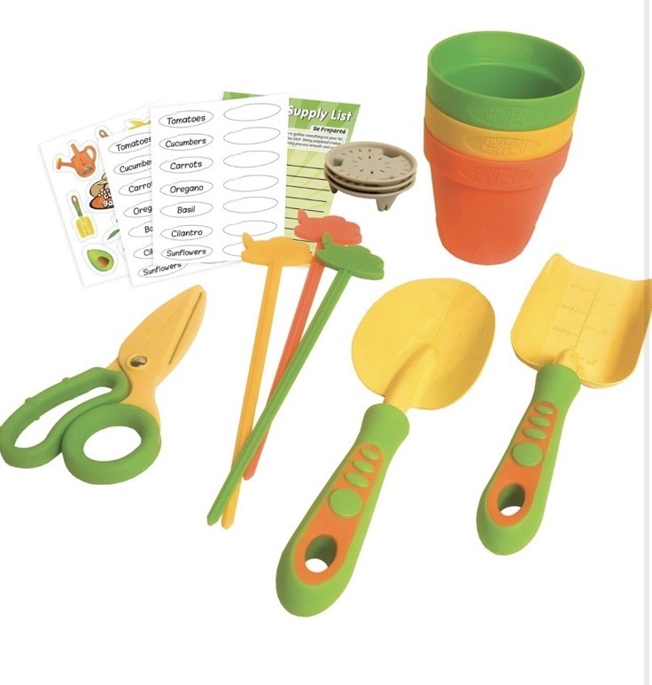 Curious Gardner 12 Piece Gardening set For Children. Educational Hands On Toy.