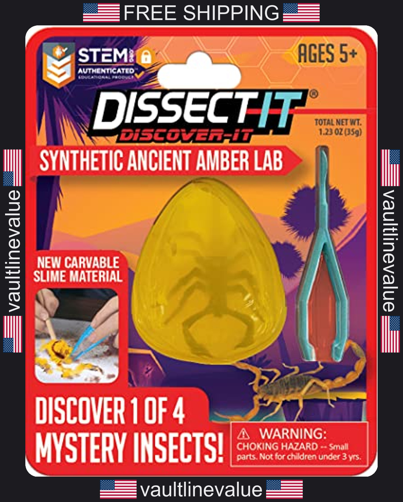 Discover-It Dissection Kit Learn About Insects STEM Science Toy Kids Age 5+