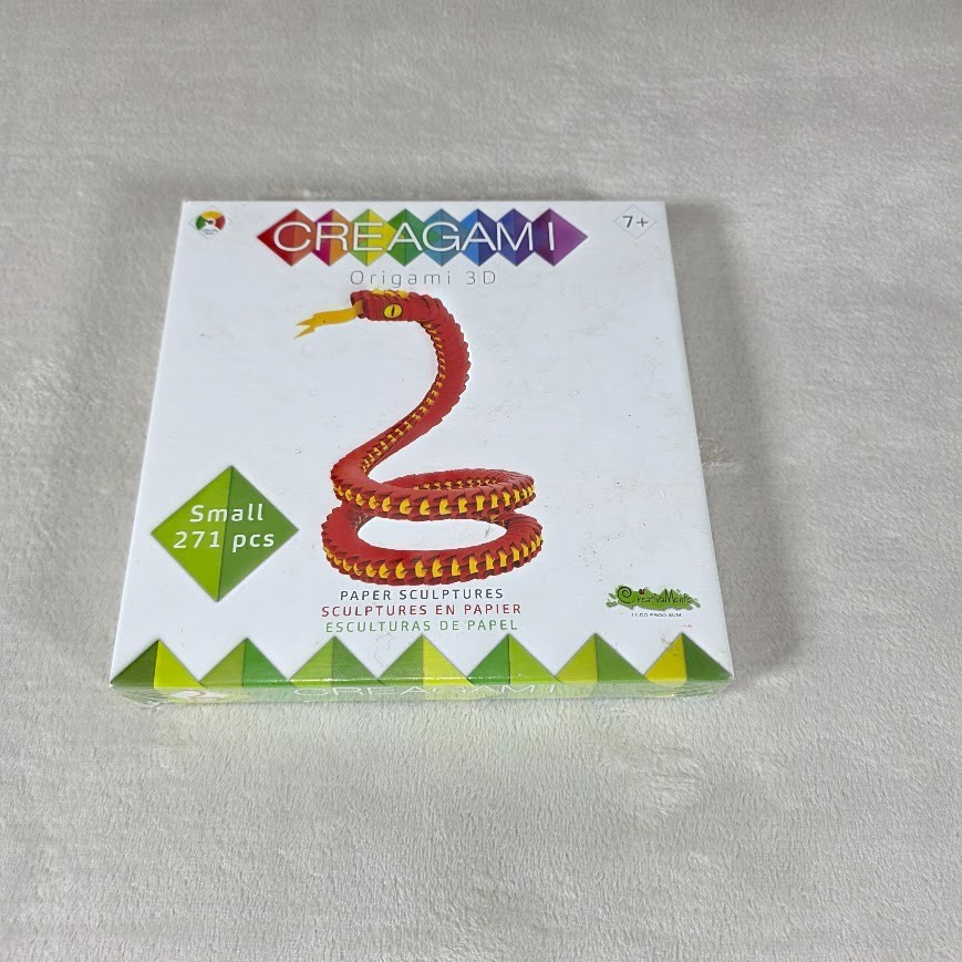 Creagami Snake 3D Paper Sculpture Origami Model Kit Puzzle Arts Crafts SEALED