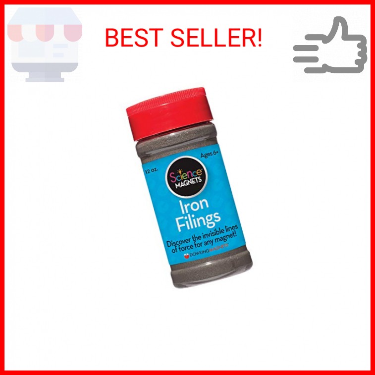 Dowling Magnets Iron Filings, Jar (12 ounces) with shaker lid