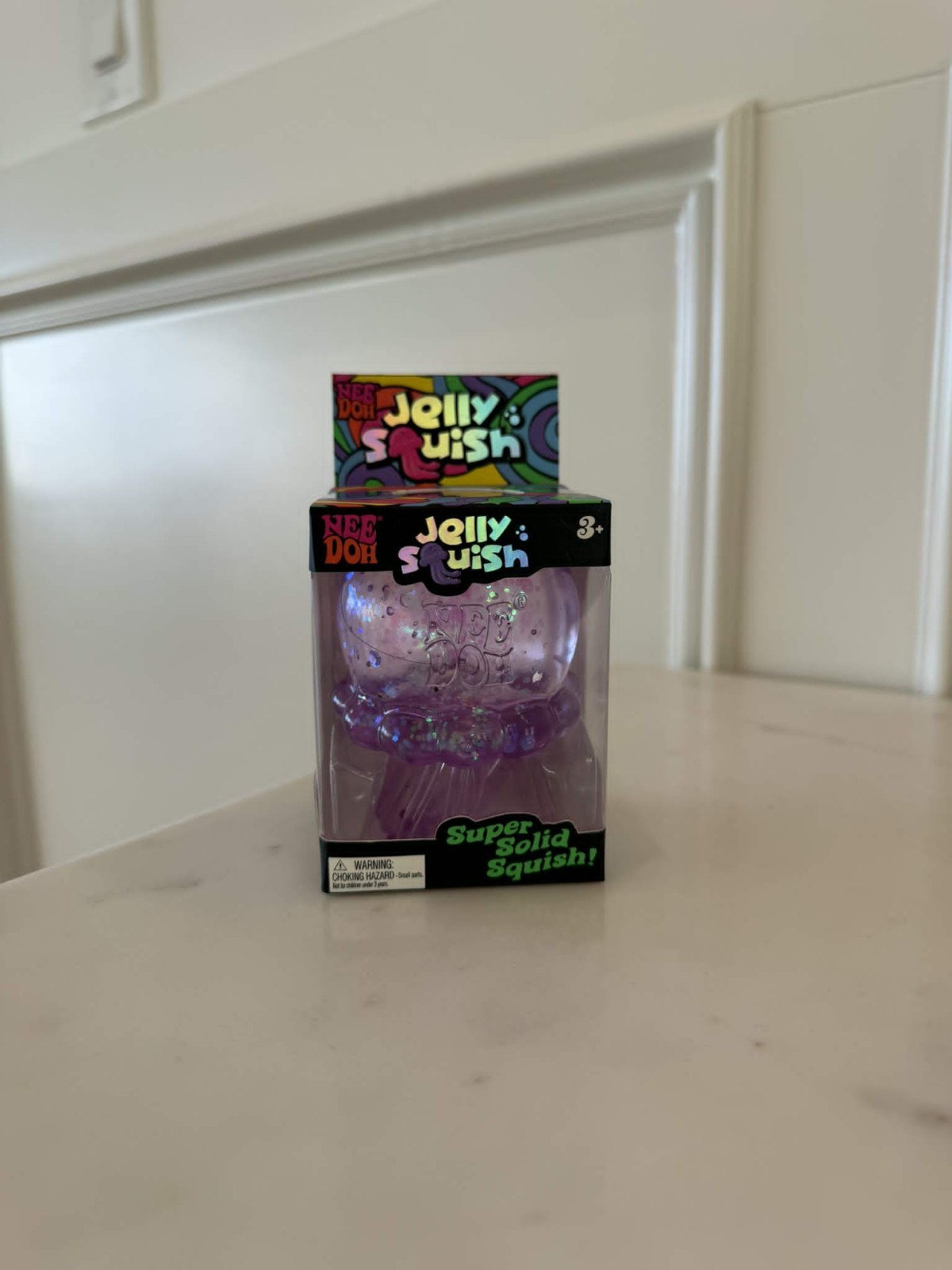 Nee Doh Jelly Squish Jellyfish Squeeze Toy, Purple, Authentic US Seller