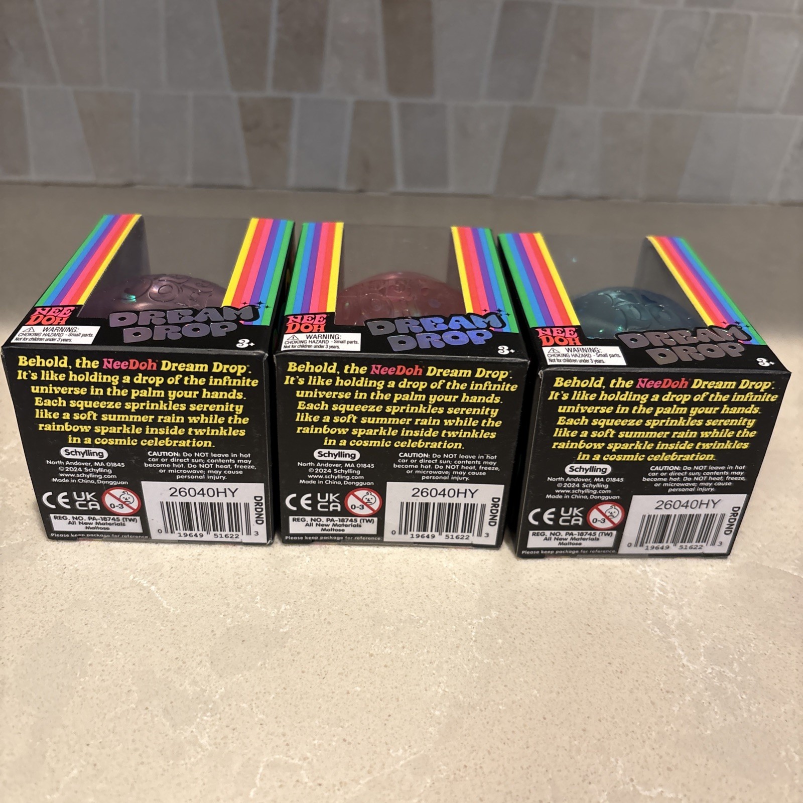 Authentic Viral NEEDOH Dream Drop Set of 3 Blue, Purple, Pink RARE DREAMDROPS