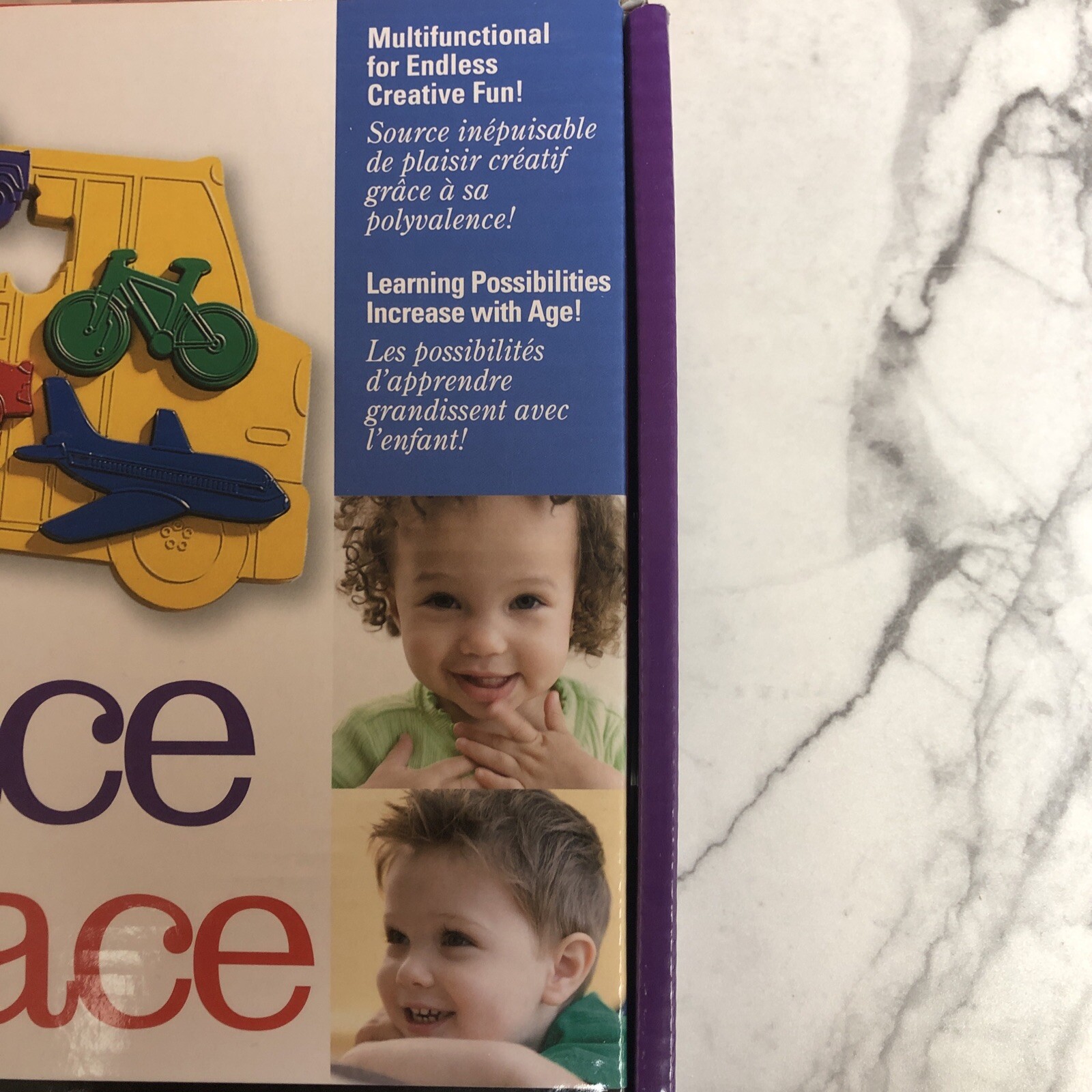 Discovery Toys Place & Trace Puzzle Stencil Shapes Set Educational Model 1987