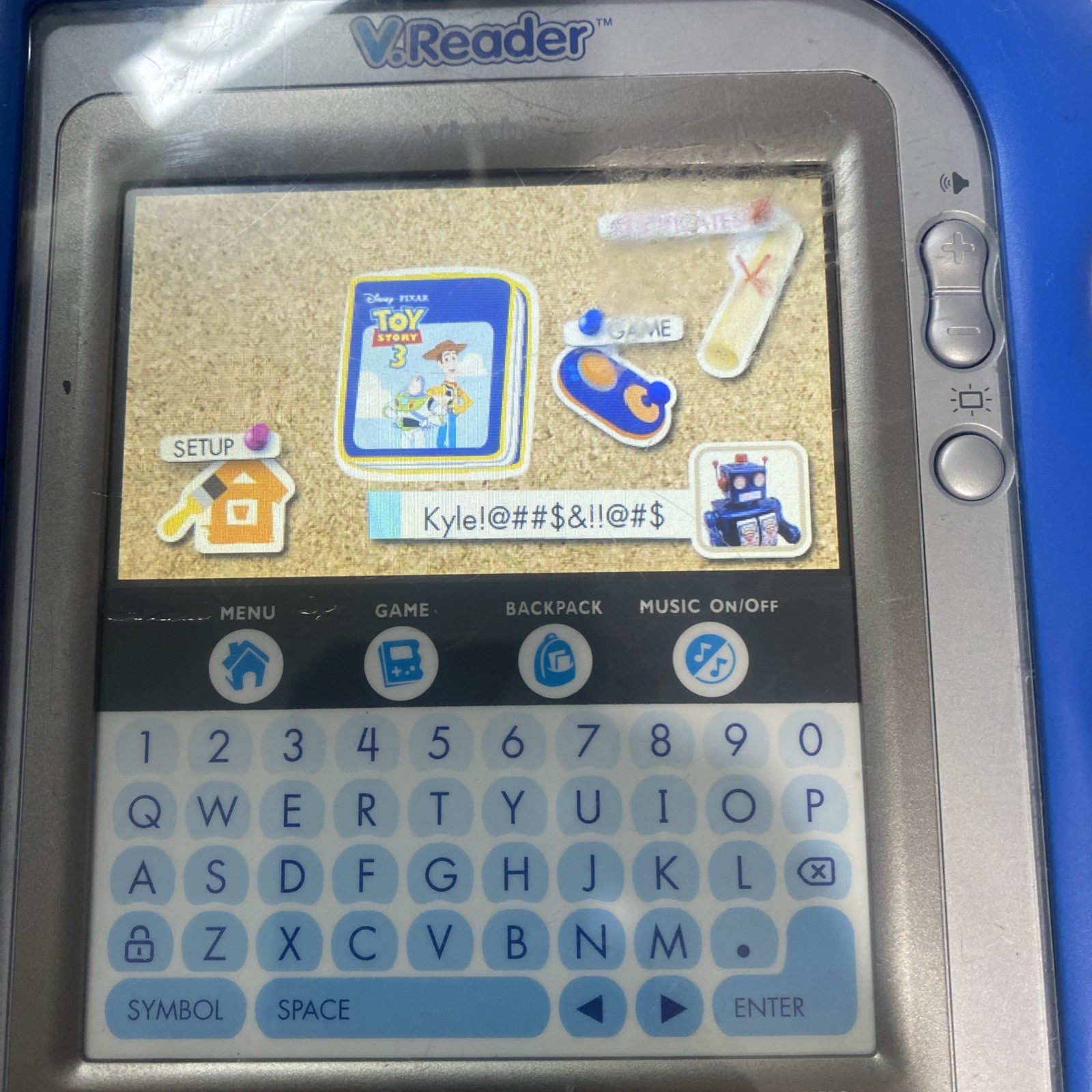 VTech V.Reader Interactive Learning System w/ Toy Story 3 Game Tested