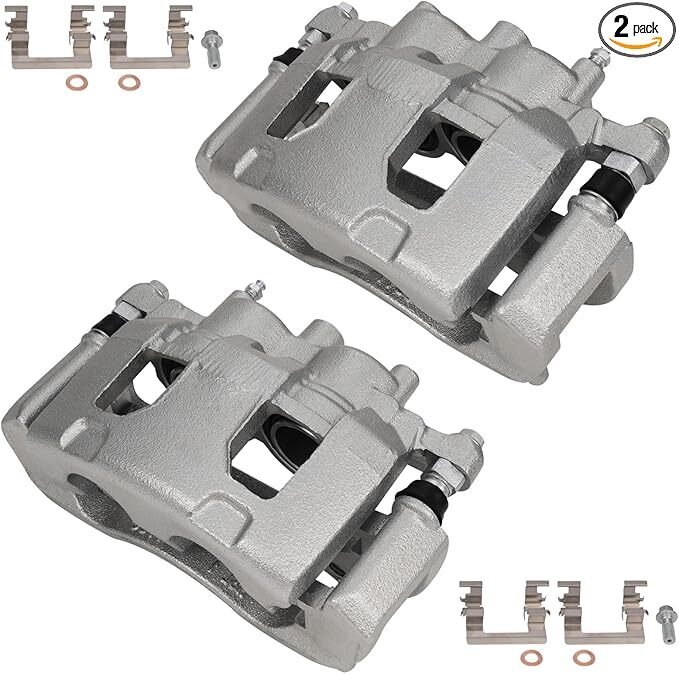 cciyu Front Left & Right Brake Calipers With Bracket 18B4988 18B4989 For Buick