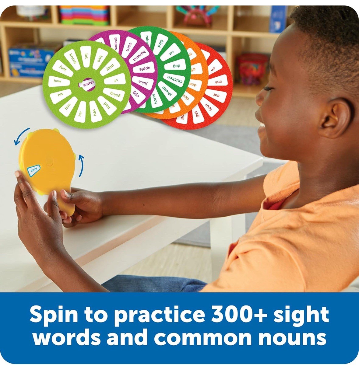 Learning Resources Spin And Learn Wheels Sight Words 350 Words Game New