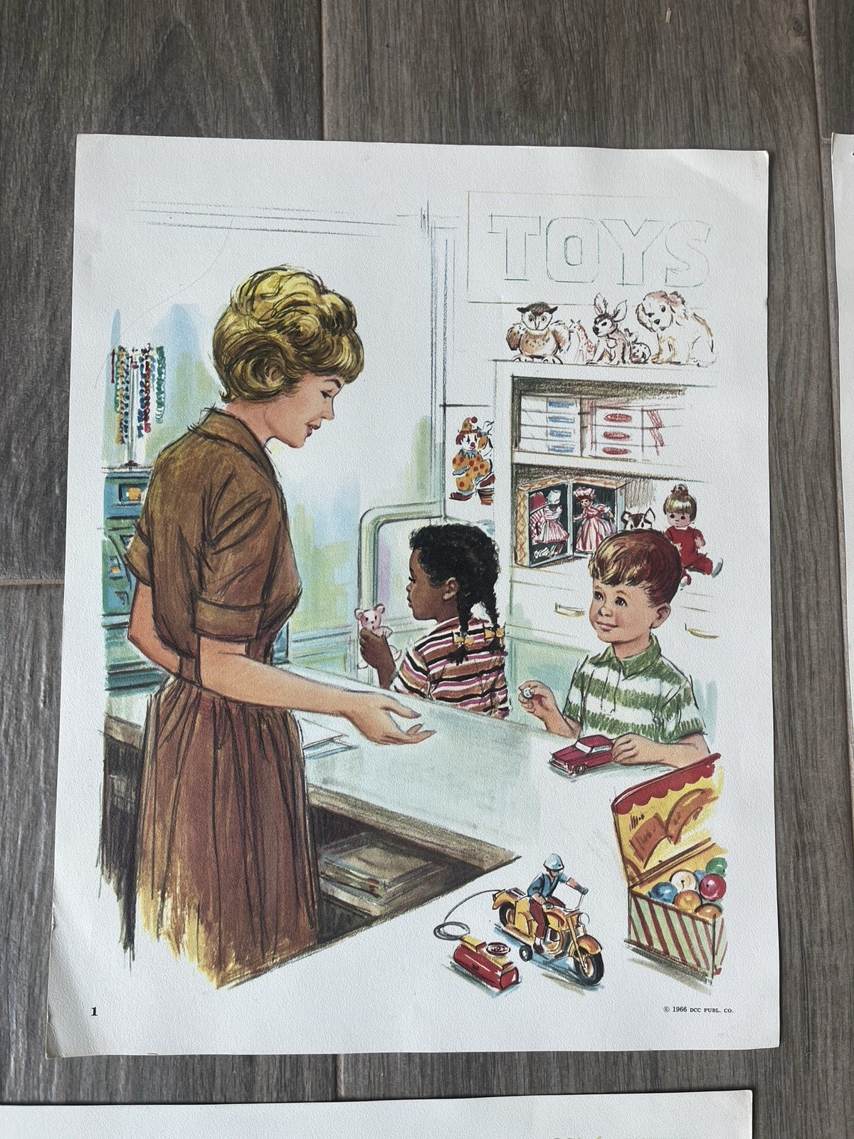 9 Vintage 1966 Original School Teaching Posters DCC Publ Children Playing/Safety