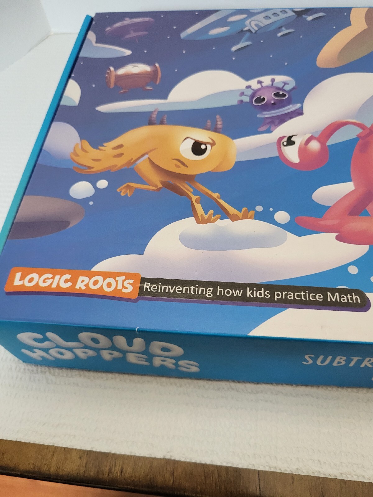 Logic Roots Cloud Hoppers Addition & Subtraction Board Game Educational Math FUN