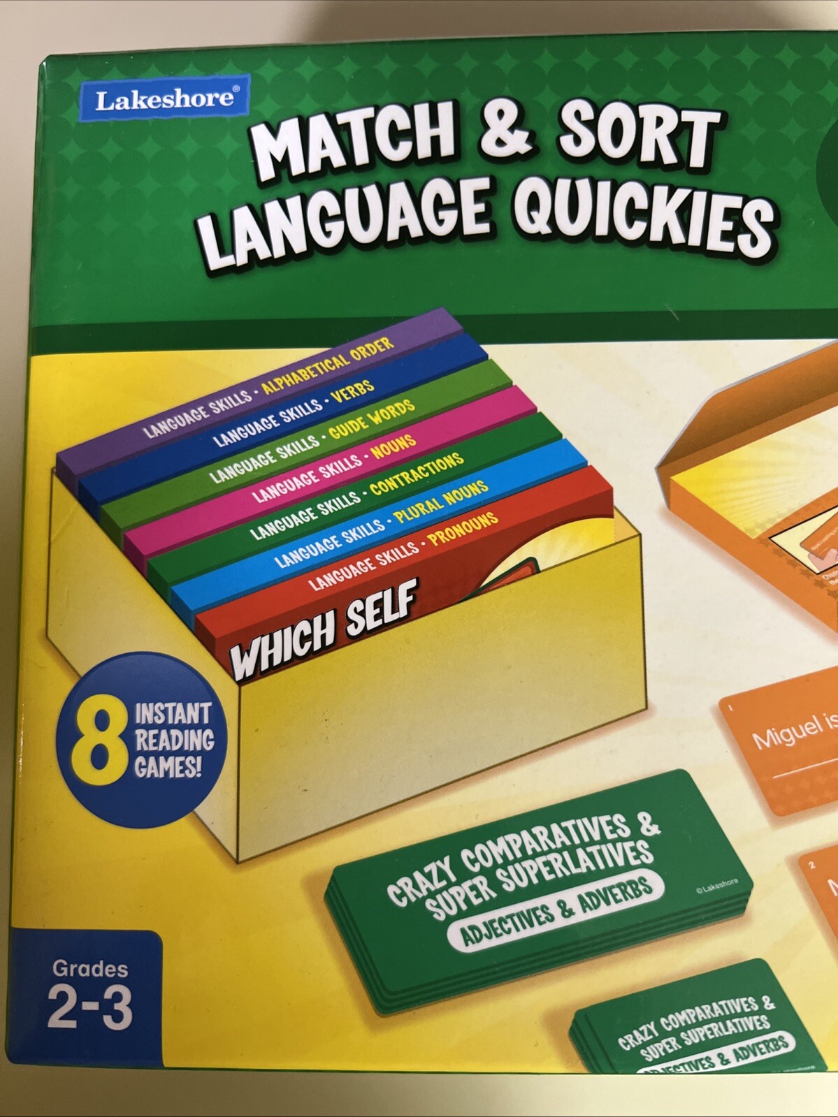 Lakeshore Language Skills Match & Sort Language Quickies Grades 2-3 #PP577 NEW