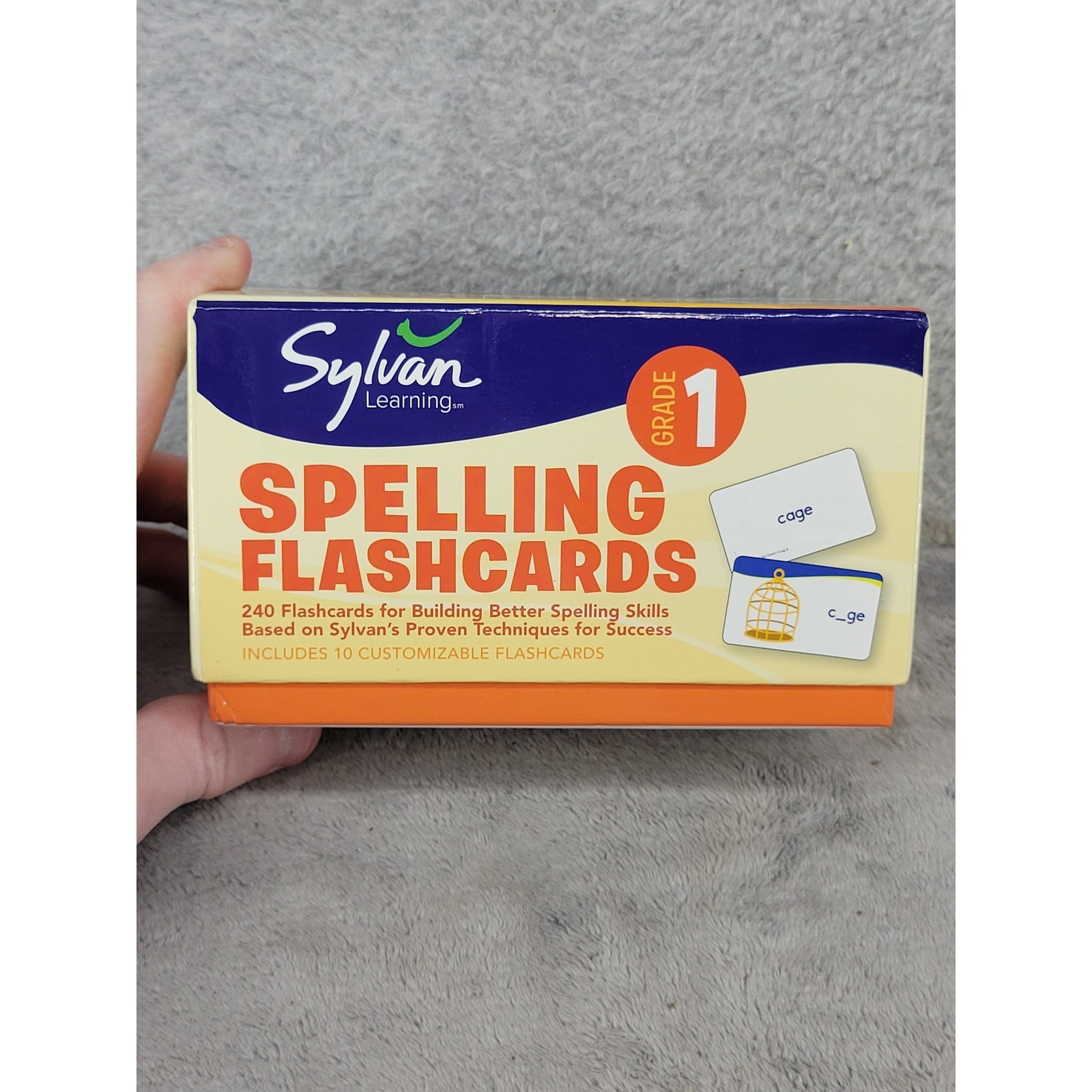 Sylvan Learning Grade 1 Spelling Flashcards 240 Cards Phonics 9780307479389 2019