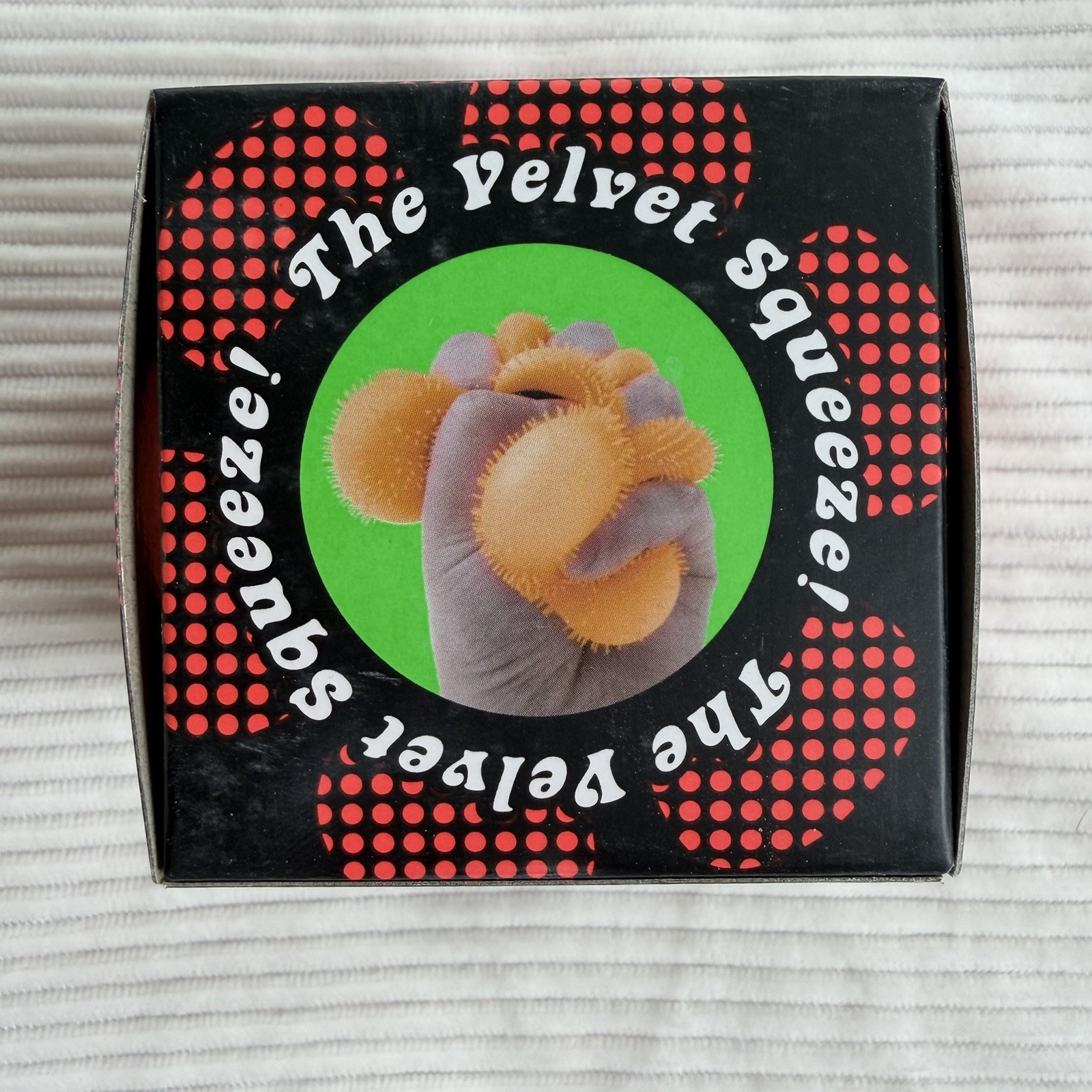 Schylling NeeDoh Fuzz Ball The Velvet Squeeze Flower Power Orange TikTok VIRAL