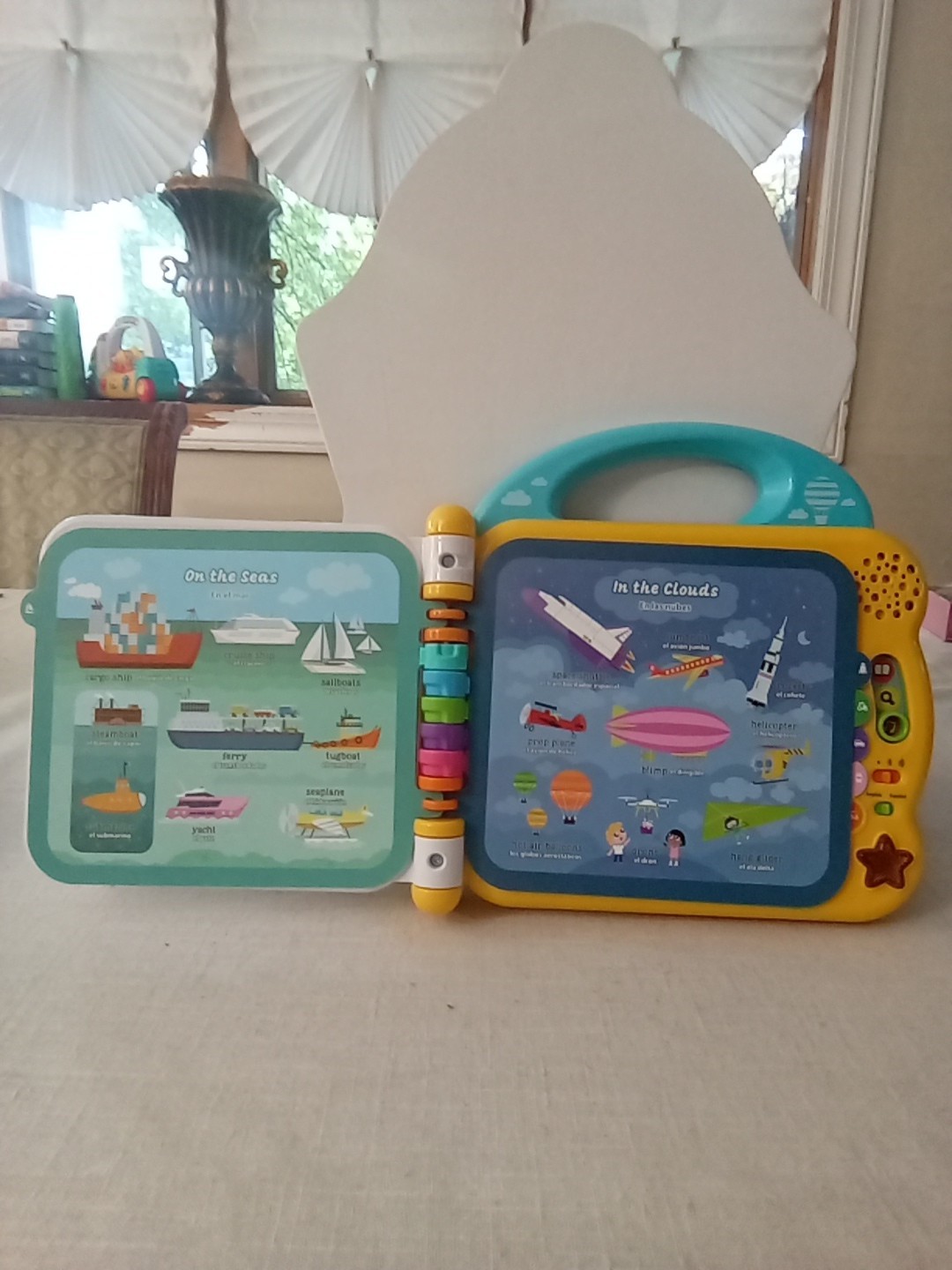 Leapfrog 100 Things That Go Learning Educational Book Toy English/ Spanish WORKS