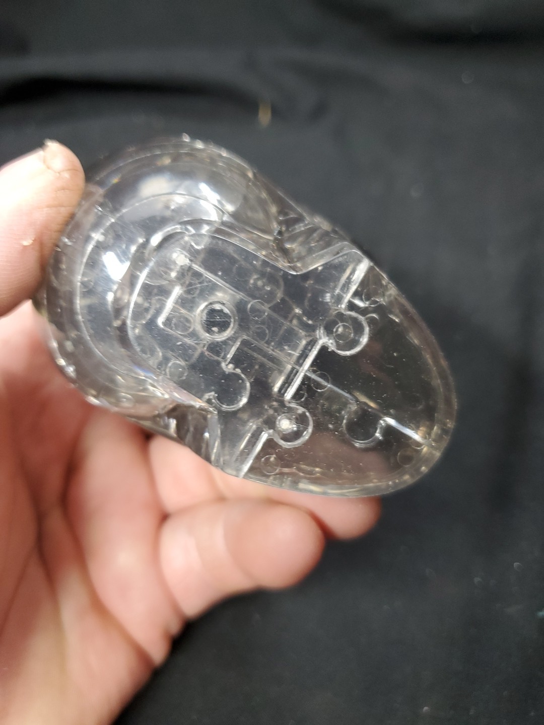 3D Crystal Blocks Human Skull Halloween Puzzle Plastic Model Toy Gift