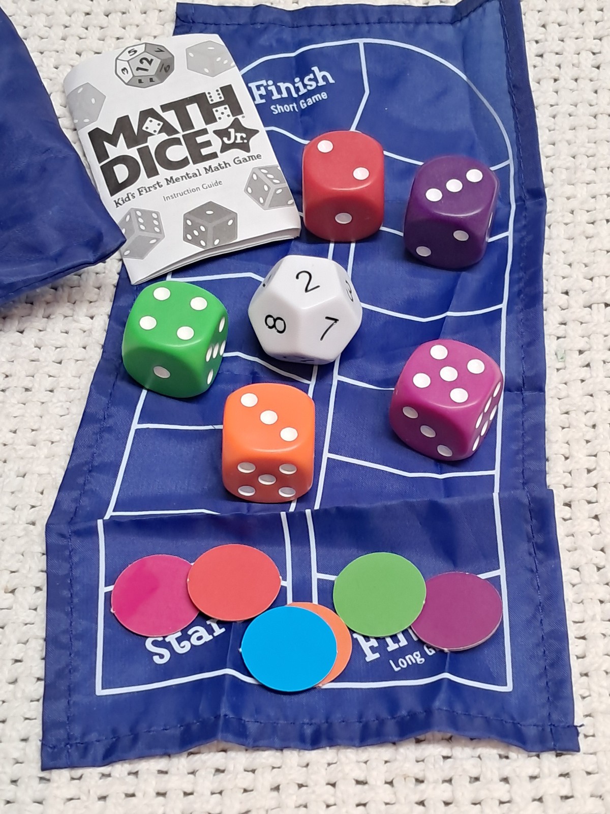 Think Fun Math Dice Junior Game for Boys and Girls Age 6 and Up Learning Tool
