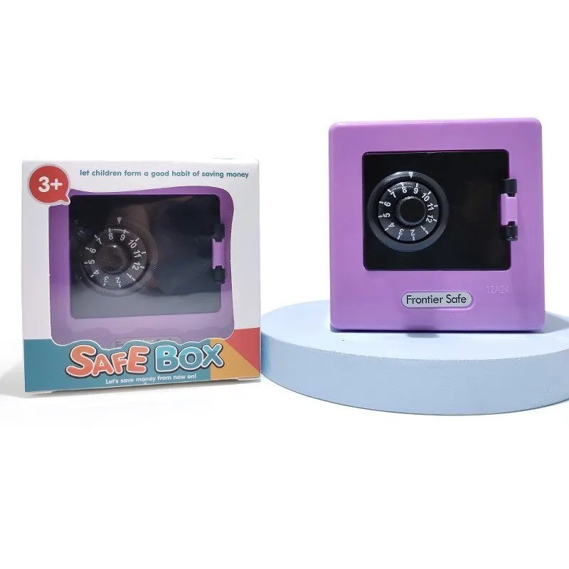 Mini ATM Piggy Bank Password Money Box Cash Coin Savings Safe for Kids