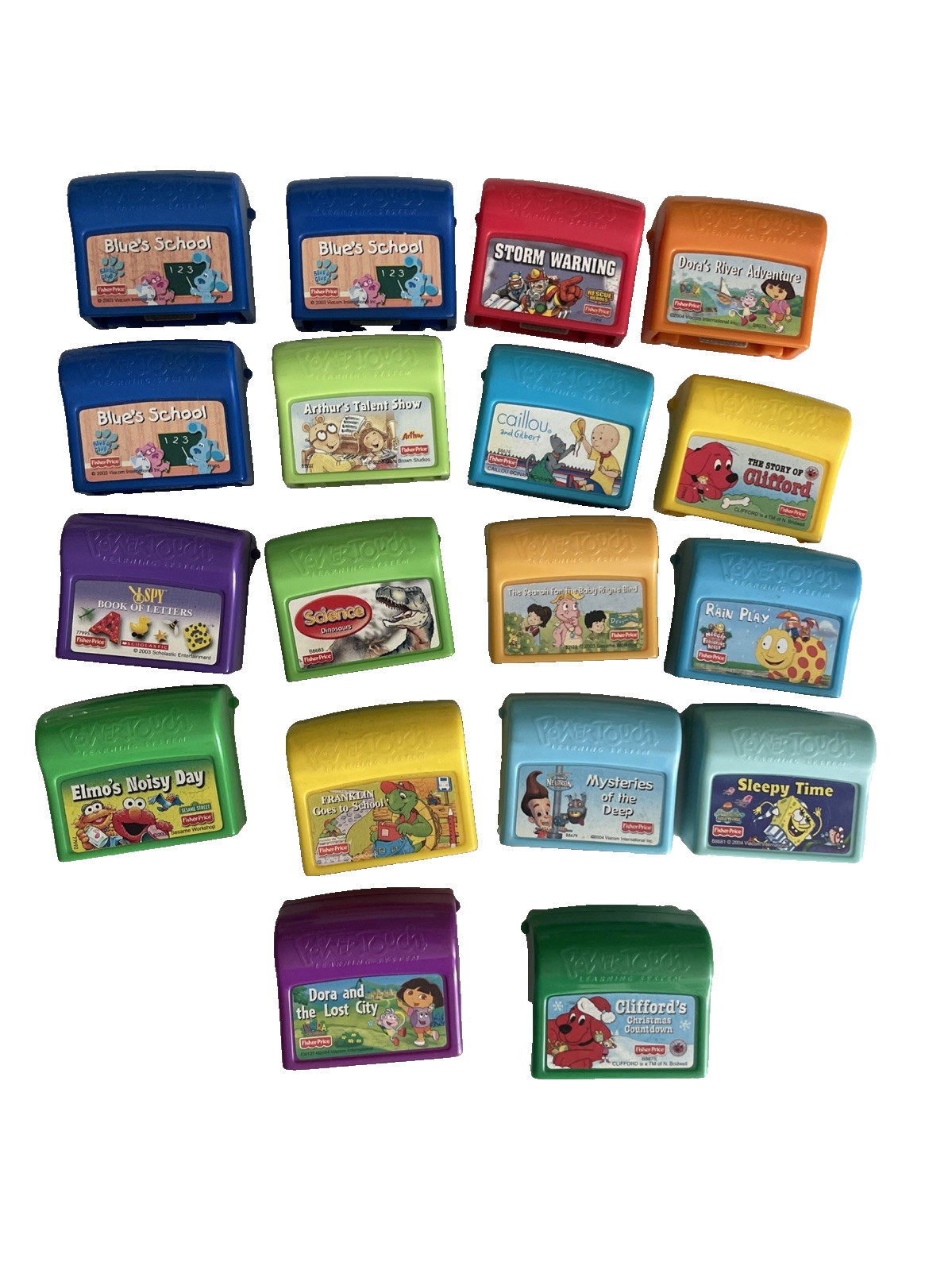 Fisher Price Power Touch Learning System LOT OF 18 Cartridges