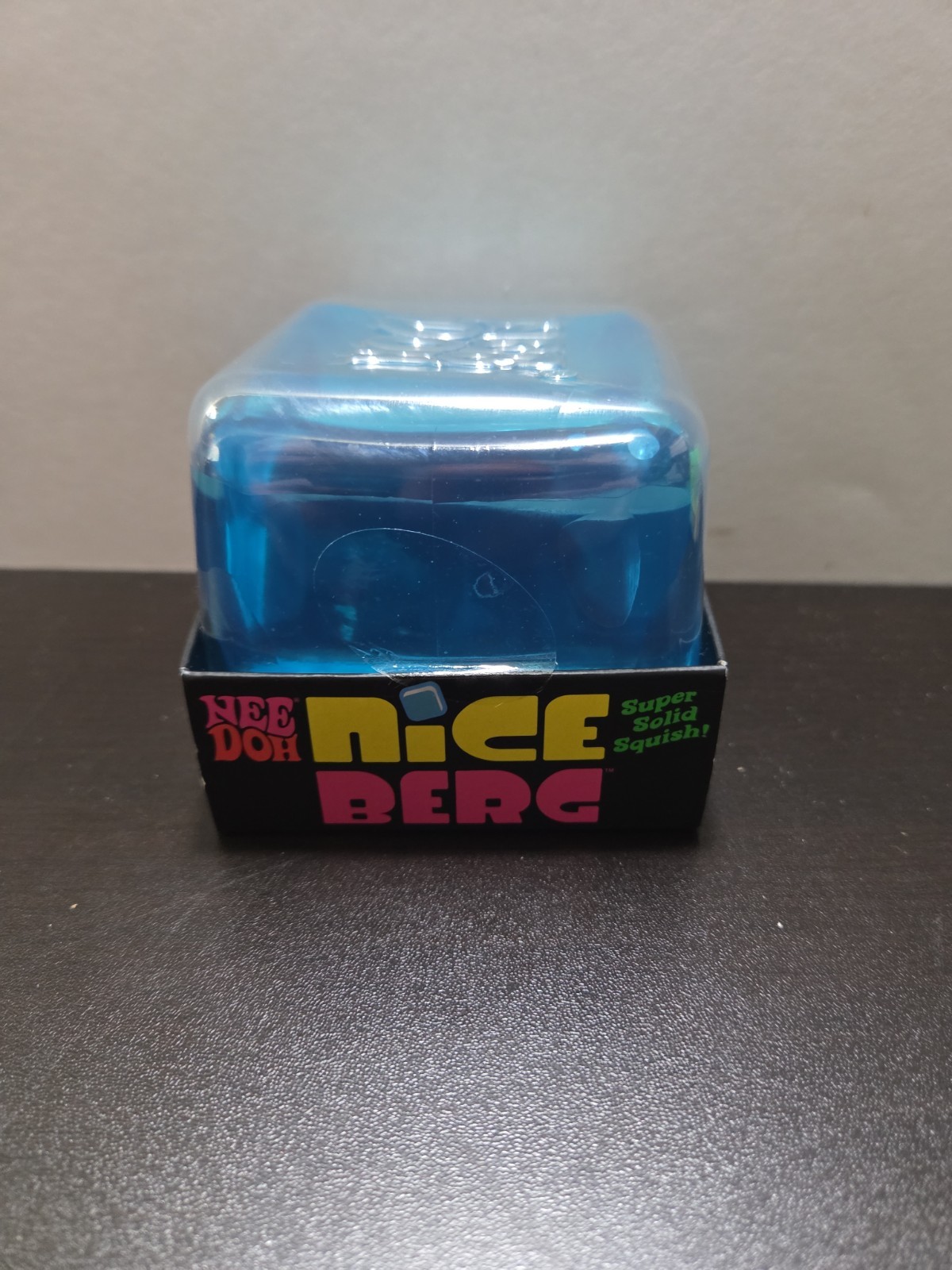 NeeDoh Nice Berg Blue XL Giant Nee Doh Niceberg Solid Squish Cube