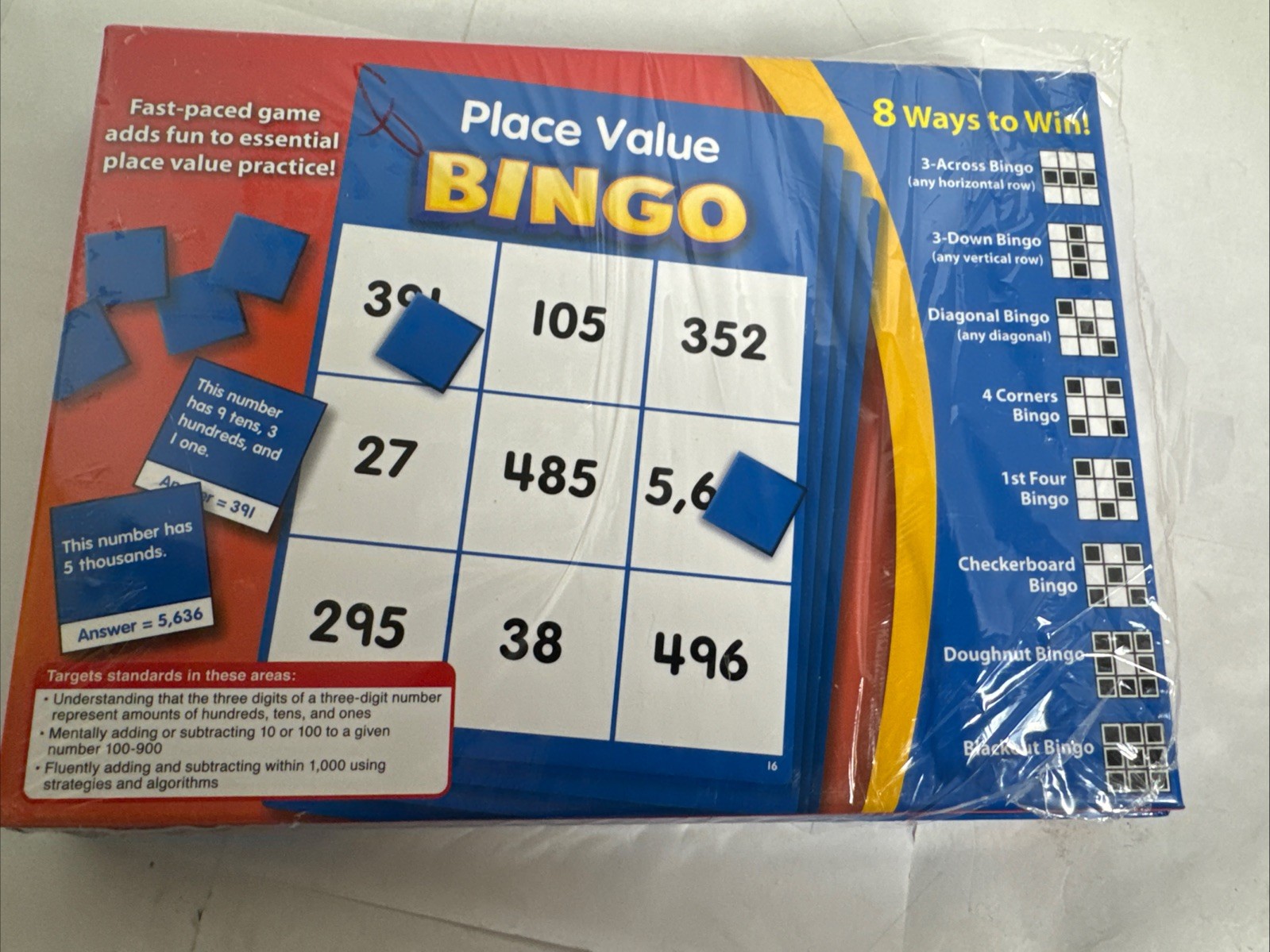 NIB Lakeshore Learning Division Bingo lot of 3 Bingo’ NEW FACTORY SEALED BOX