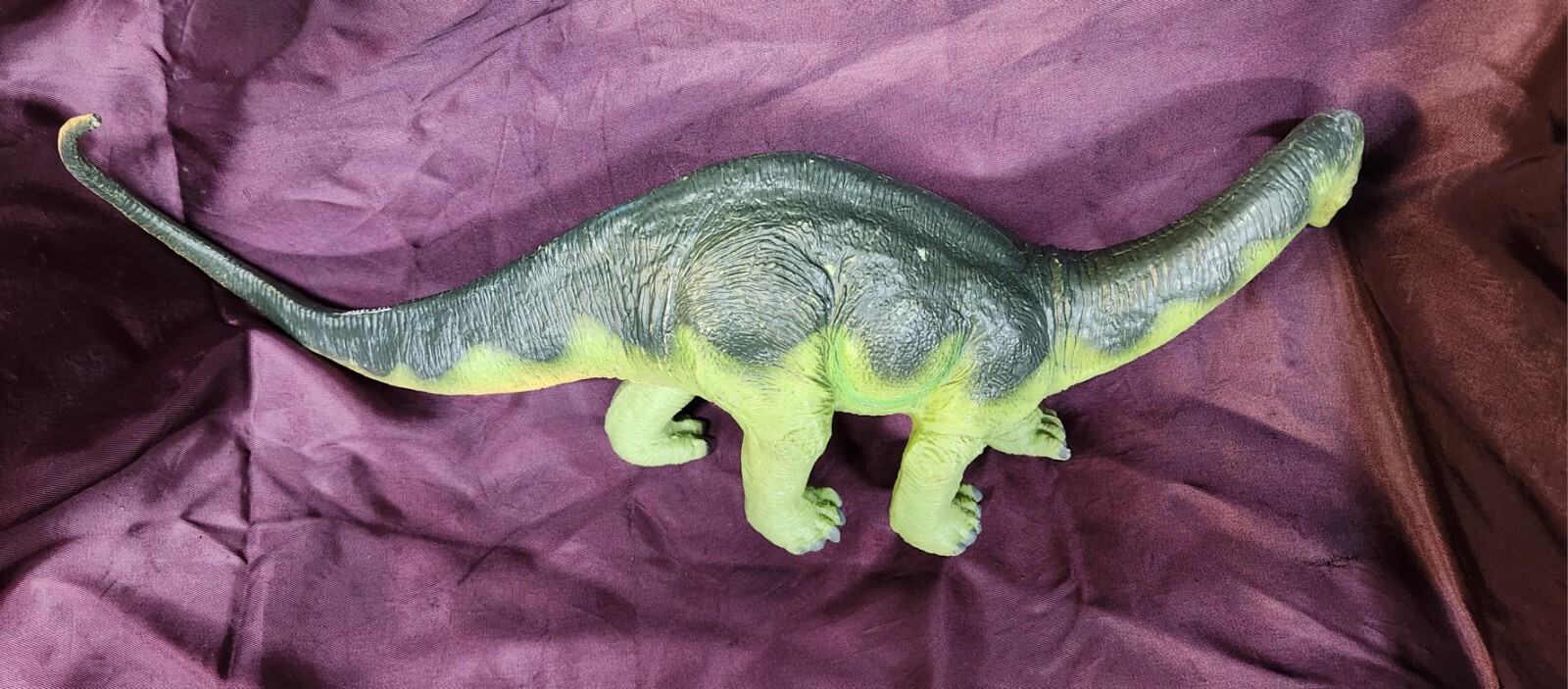 1988 Carnegie Collection Safari Ltd Apatosaurus Vintage Educational 17″ Hard PVC