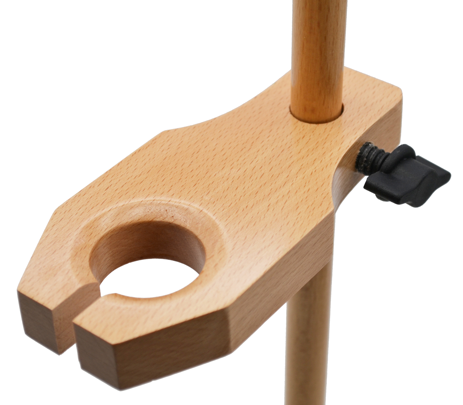 Adjustable Funnel Stand, Polished Wood, 1.5″ Hole Diameter, 17″ Tall -Eisco Labs