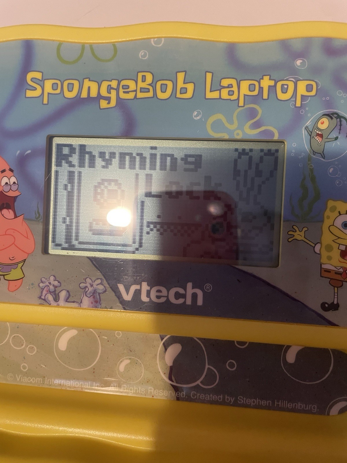 Vtech SpongeBob SquarePants Activity Laptop Vintage – Working, Slightly Scuffed