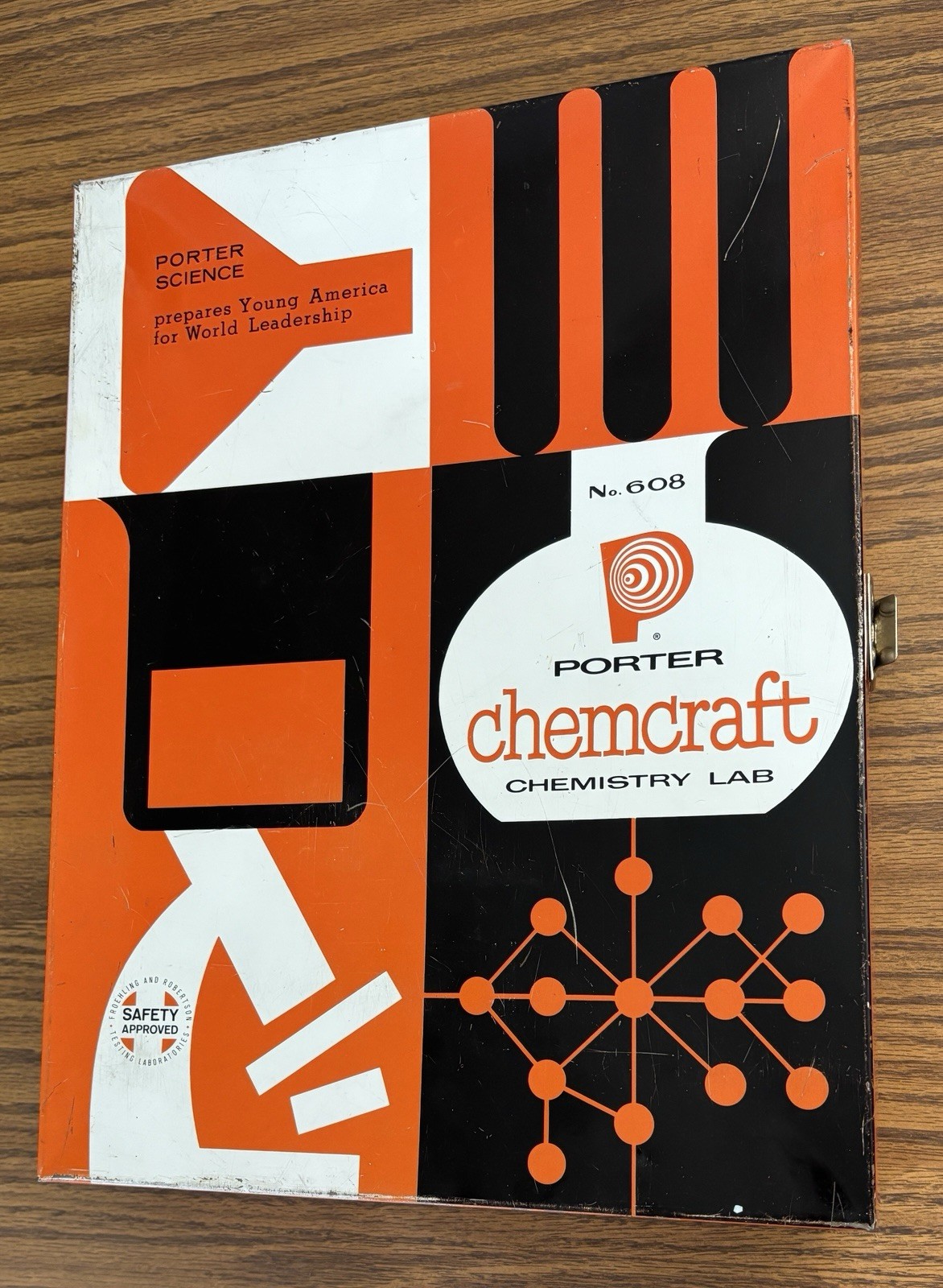 PORTER SCIENCE Chemcraft #608 Chemistry Lab c. 1958 w/ Manual 415 Experiments